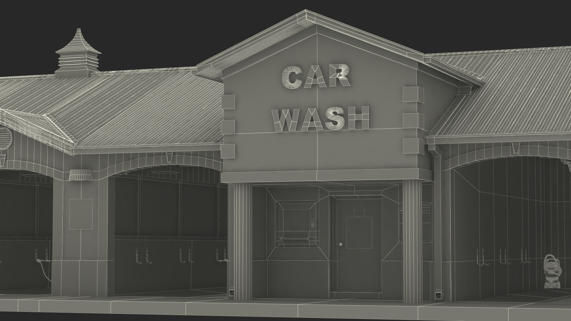 3D model Classic Car Wash Building
