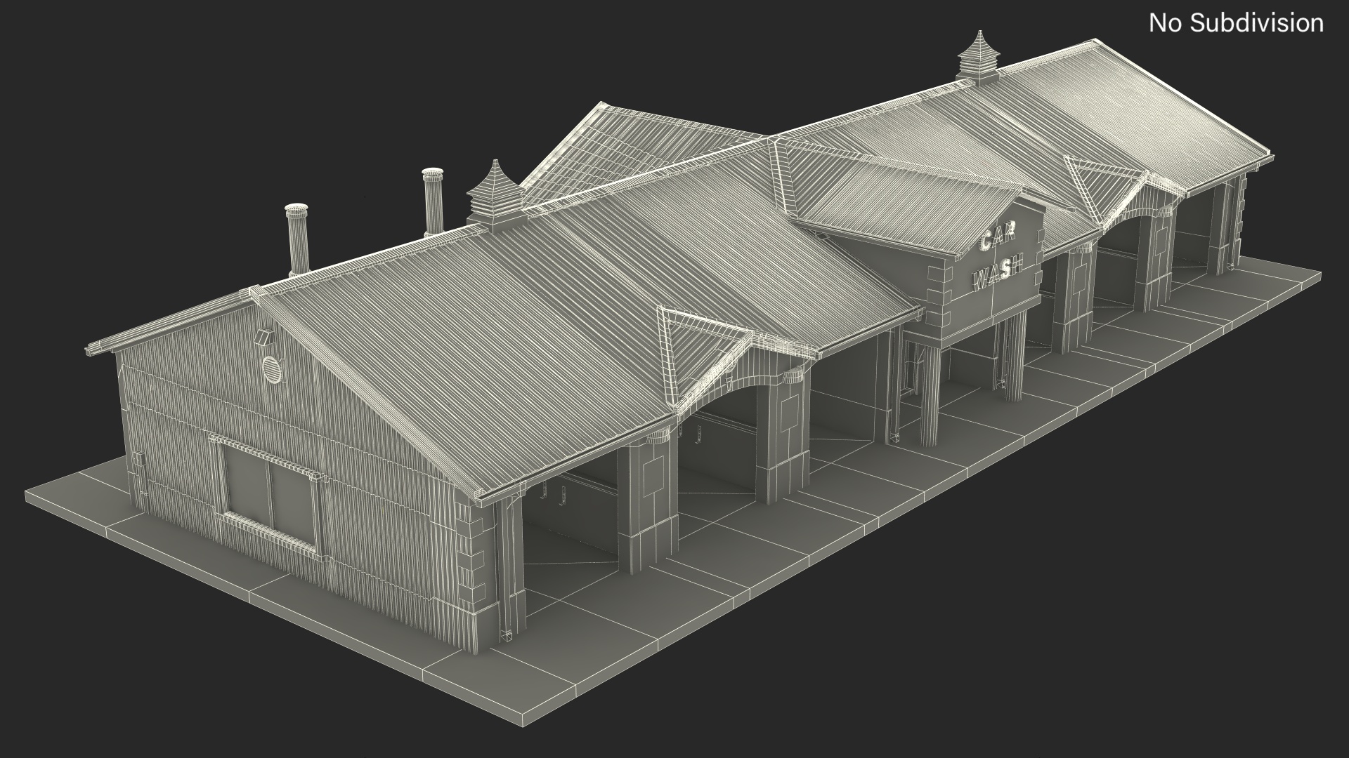 3D model Classic Car Wash Building