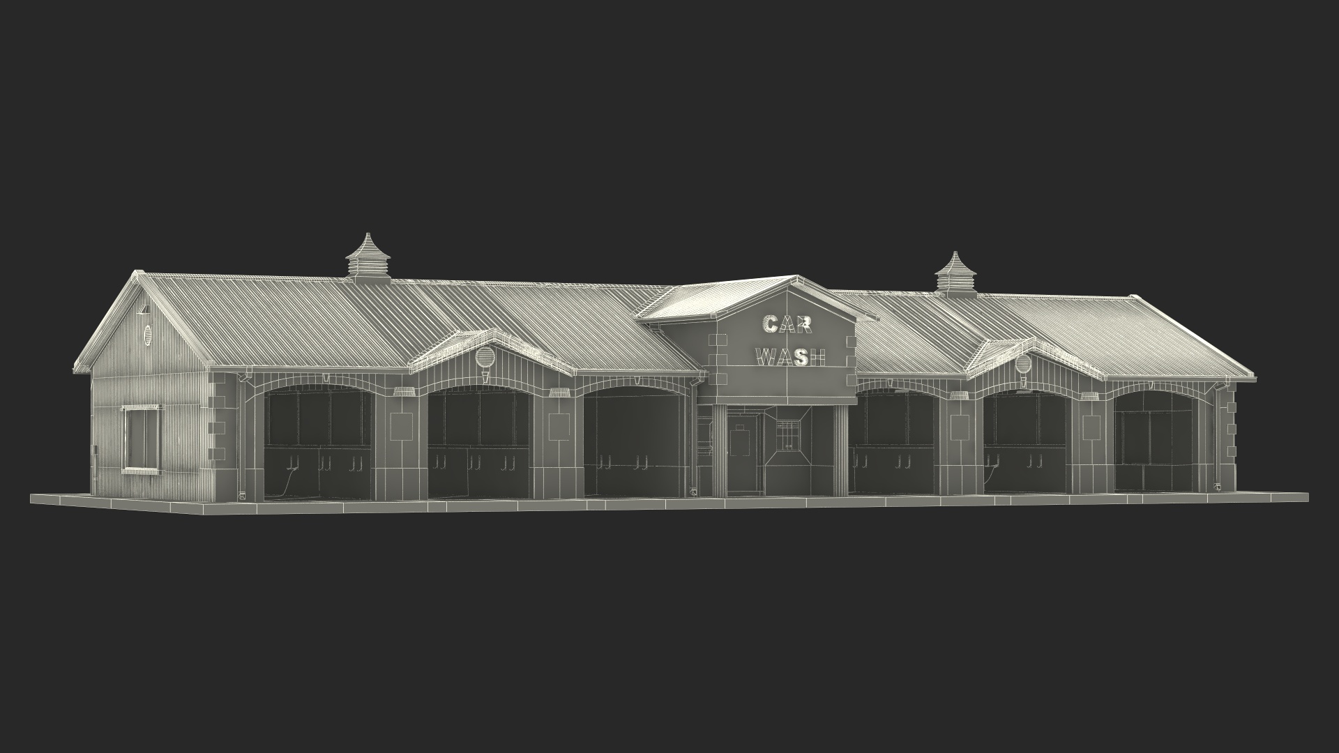 3D model Classic Car Wash Building