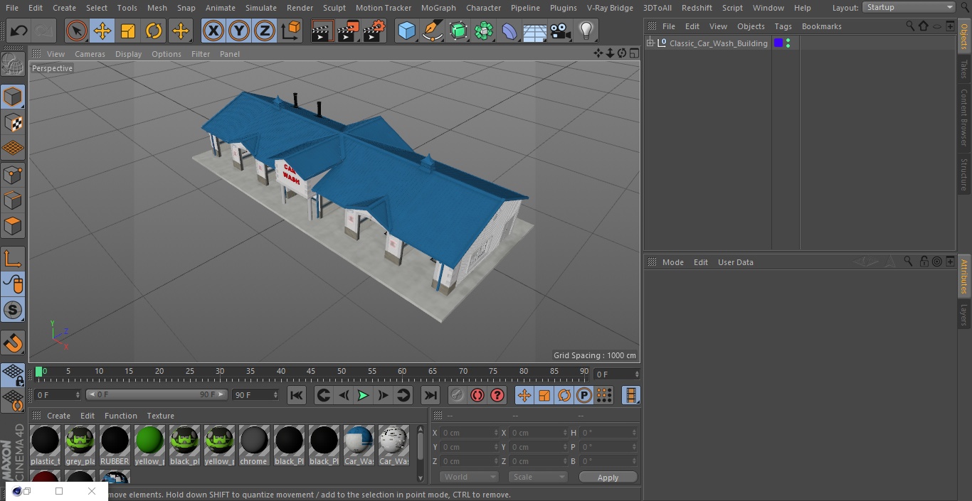 3D model Classic Car Wash Building