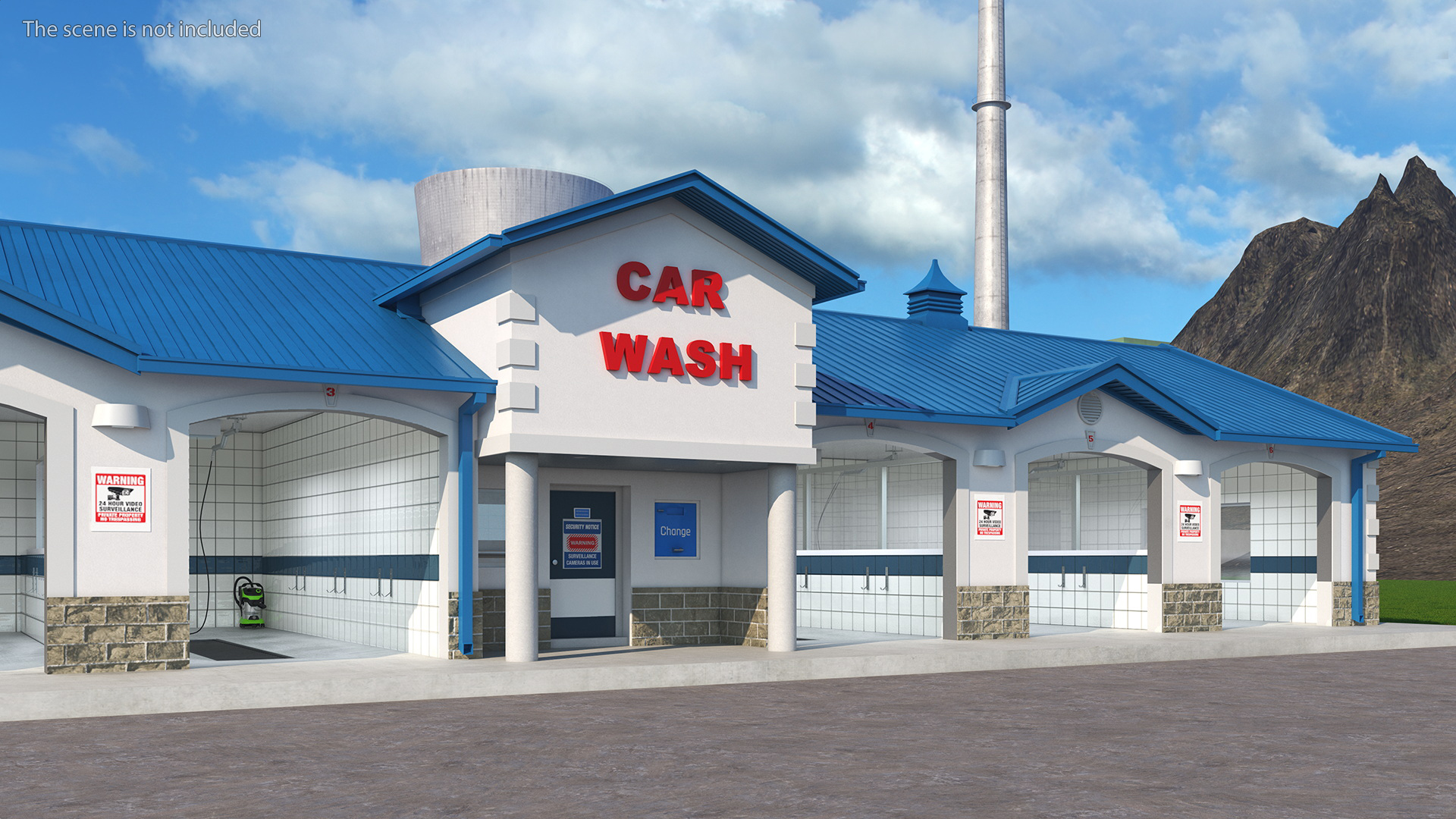3D model Classic Car Wash Building