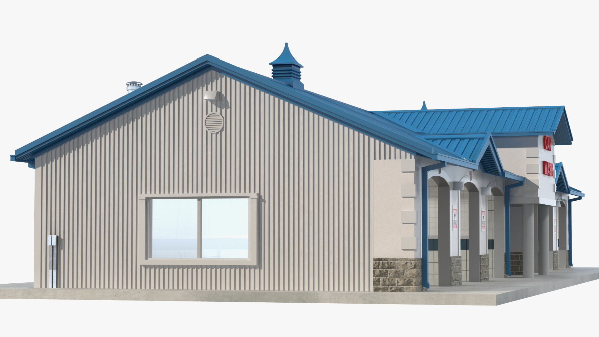 3D model Classic Car Wash Building