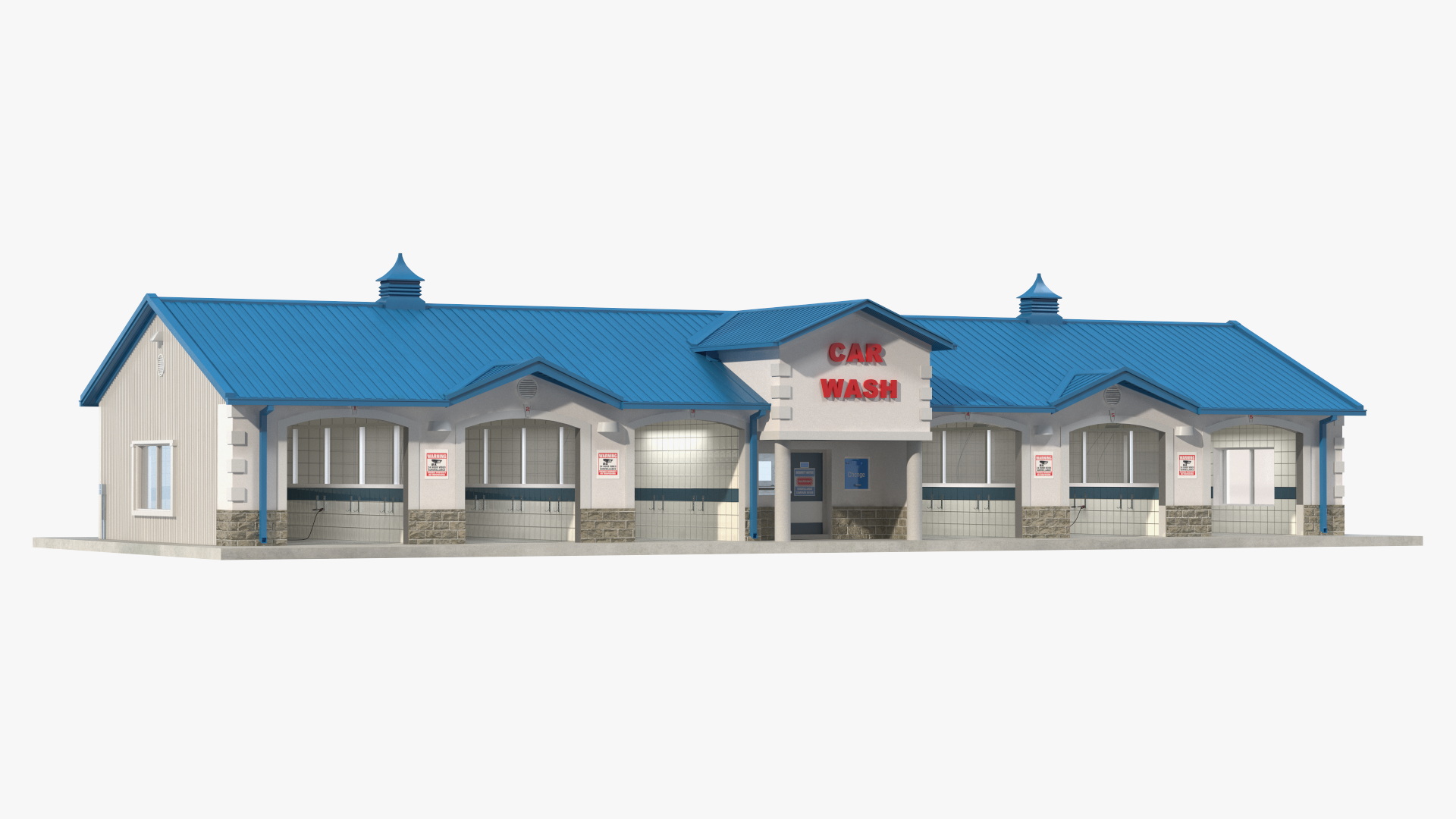 3D model Classic Car Wash Building
