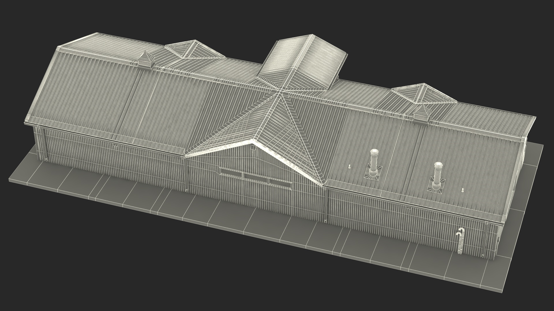 3D model Classic Car Wash Building