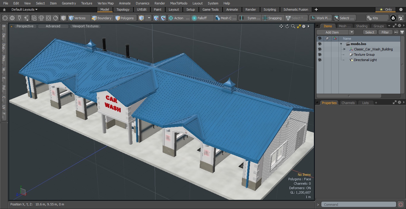 3D model Classic Car Wash Building