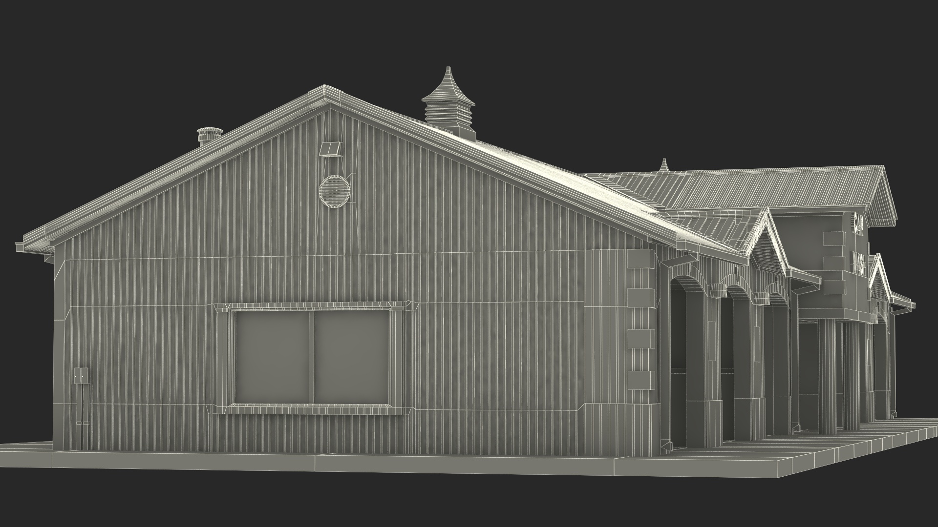 3D model Classic Car Wash Building