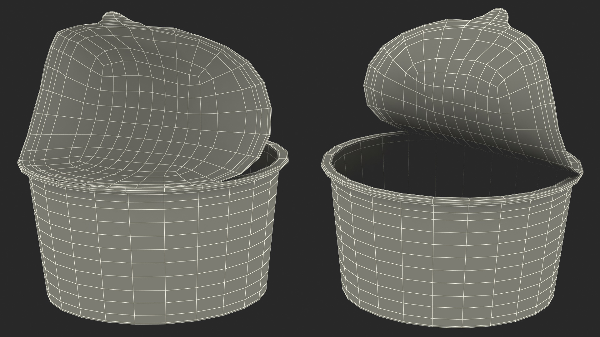 3D model Instant Noodles Open Bowl