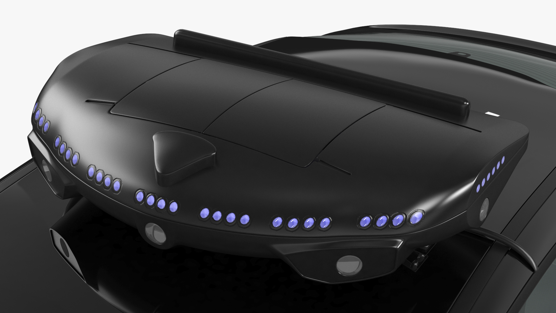 3D Lucid Air Electric Police Car with Drone Launch Pad