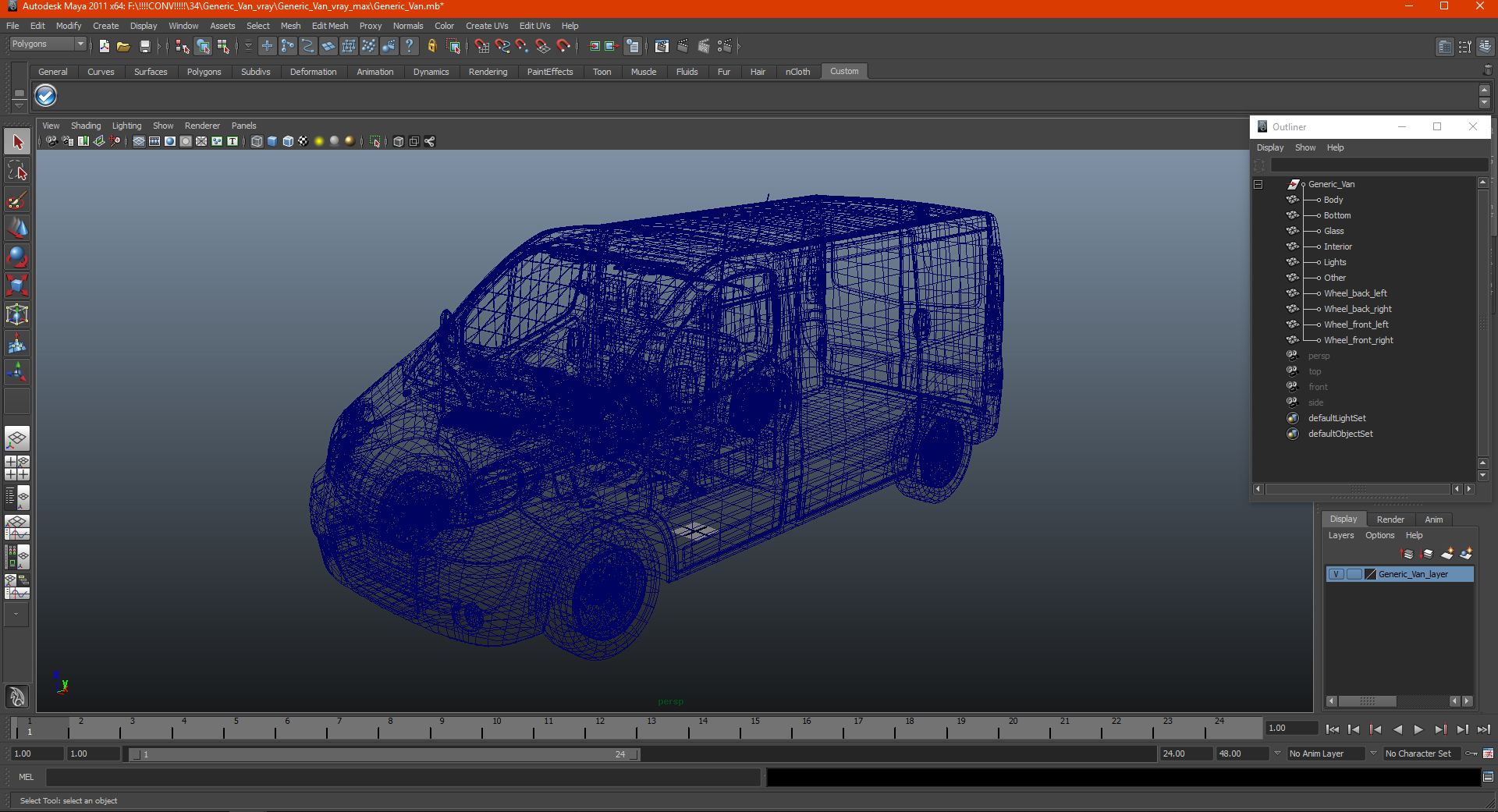 3D Generic Van
