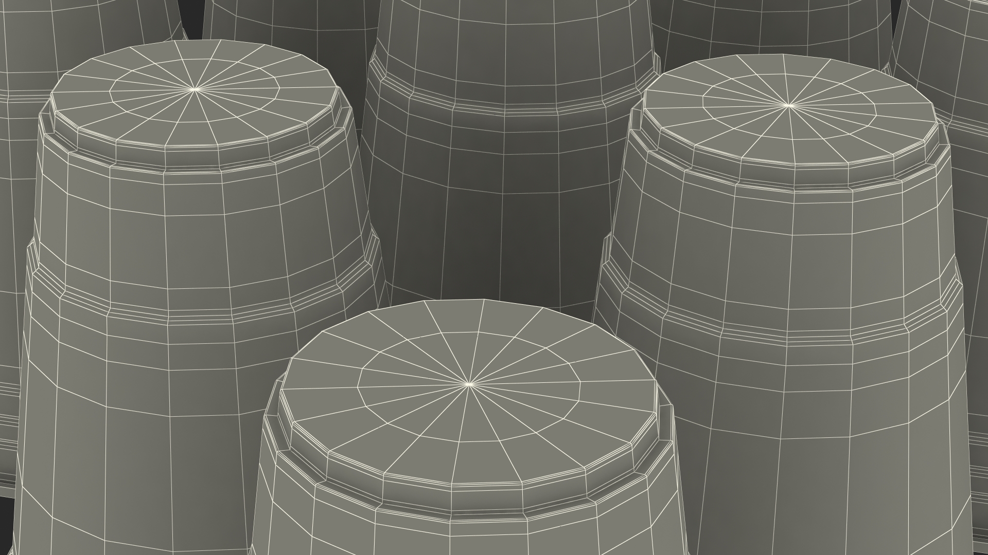 Beer Pong Cups 3D model
