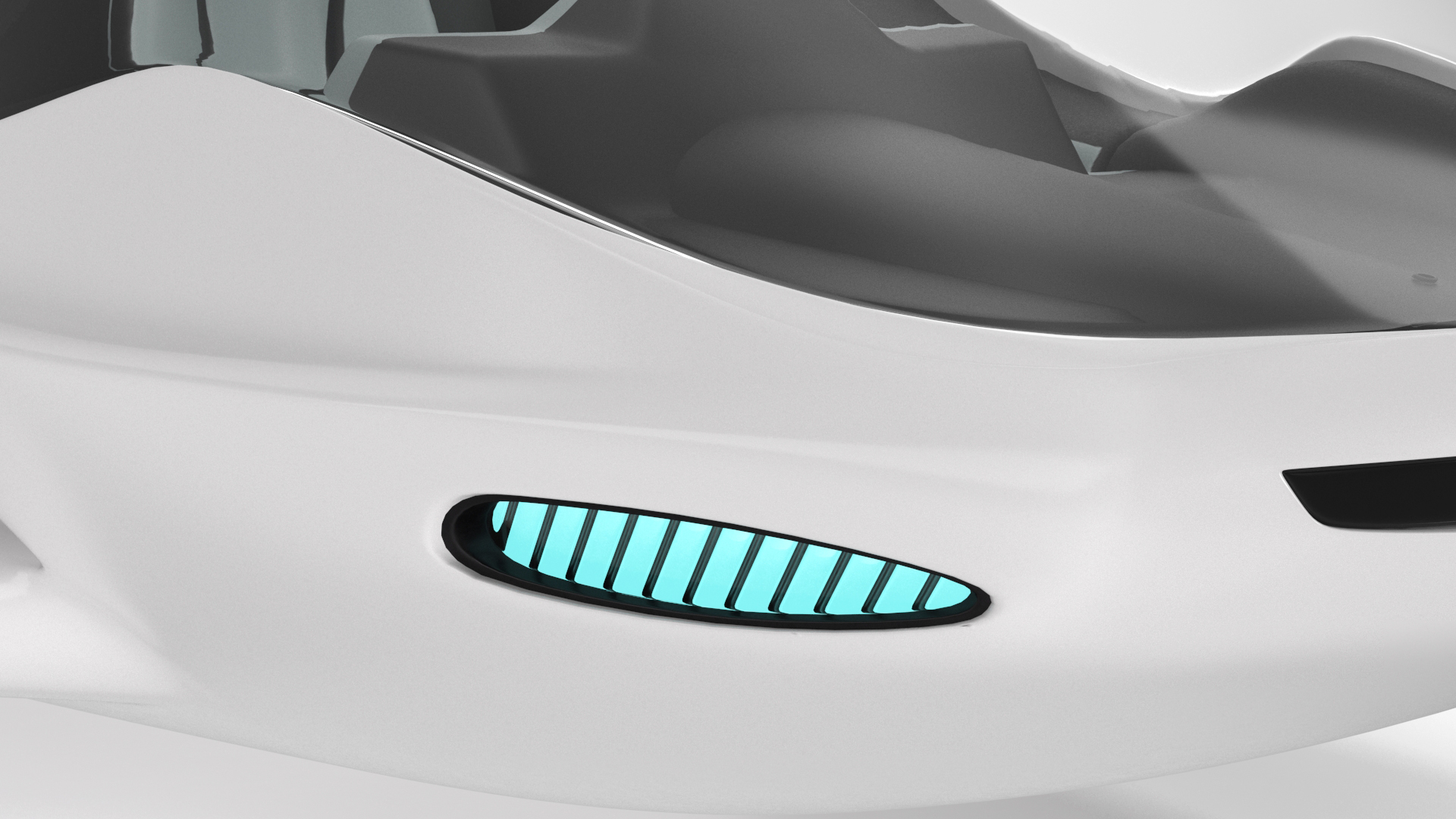 3D Futuristic Air Concept Car