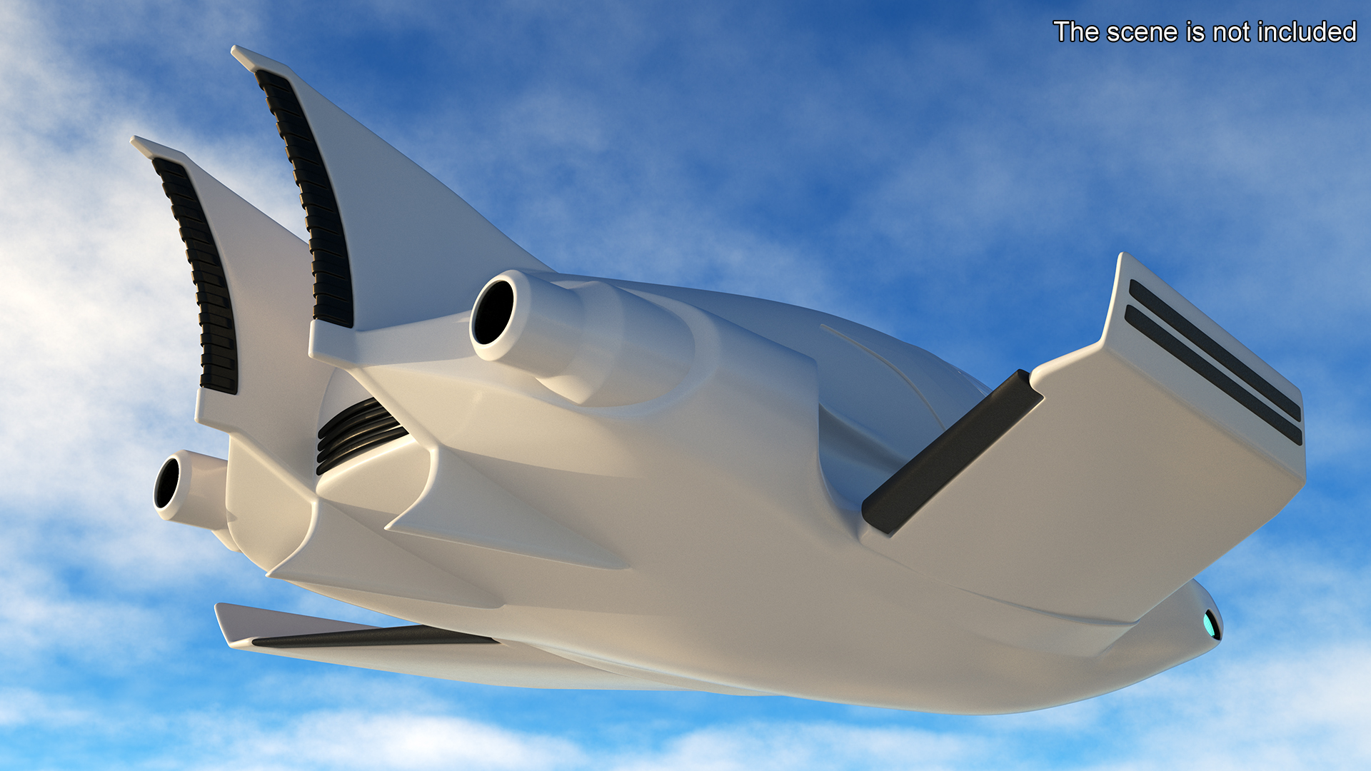 3D Futuristic Air Concept Car