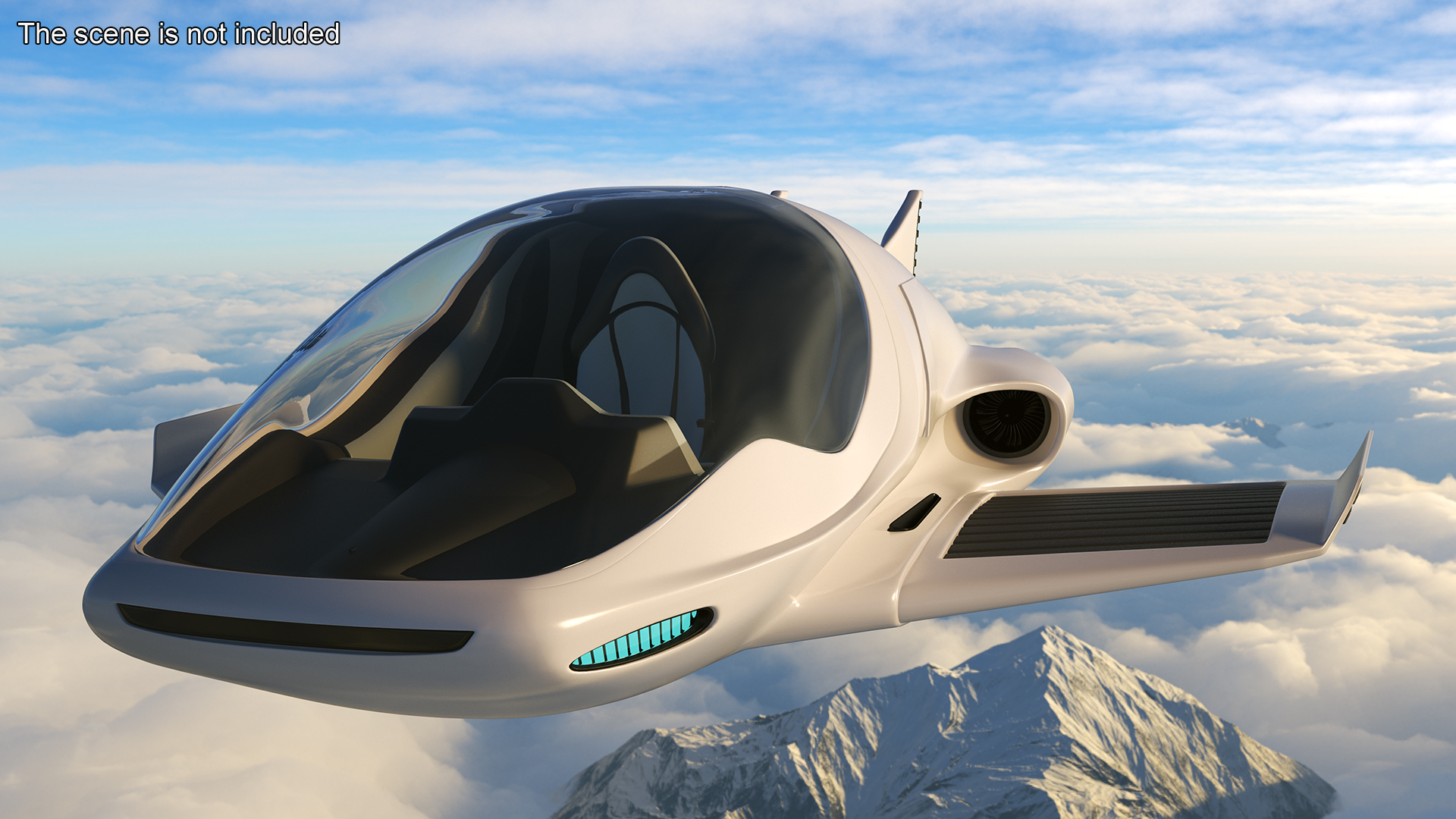 3D Futuristic Air Concept Car