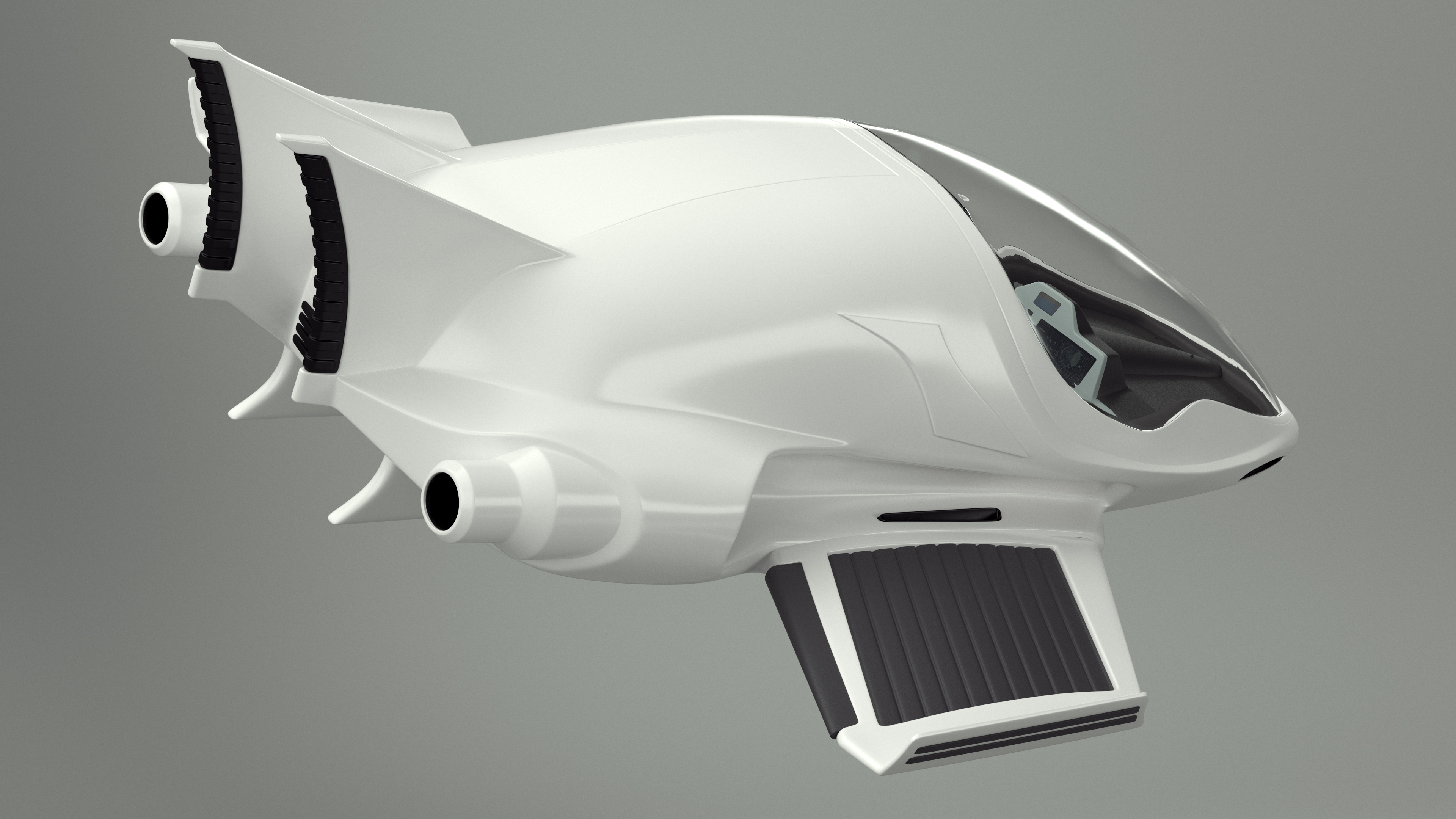 3D Futuristic Air Concept Car