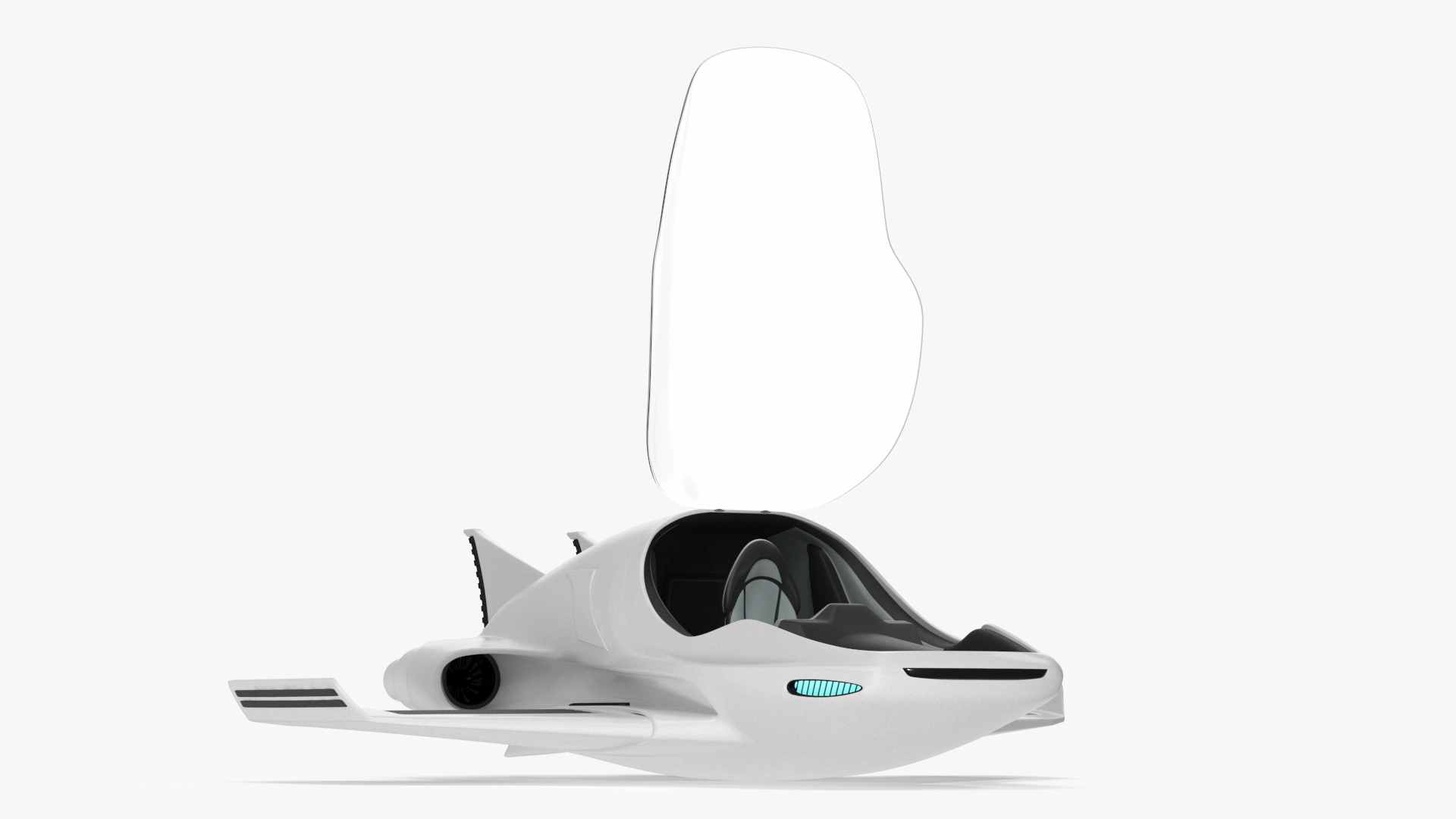3D Futuristic Air Concept Car