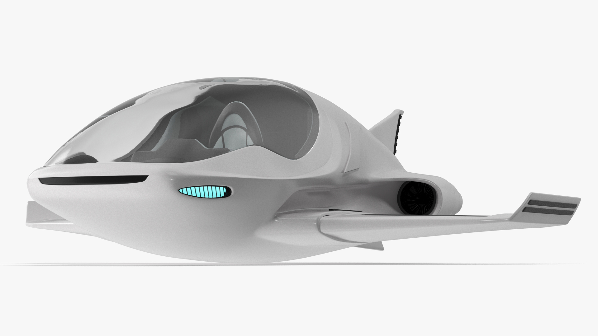 3D Futuristic Air Concept Car