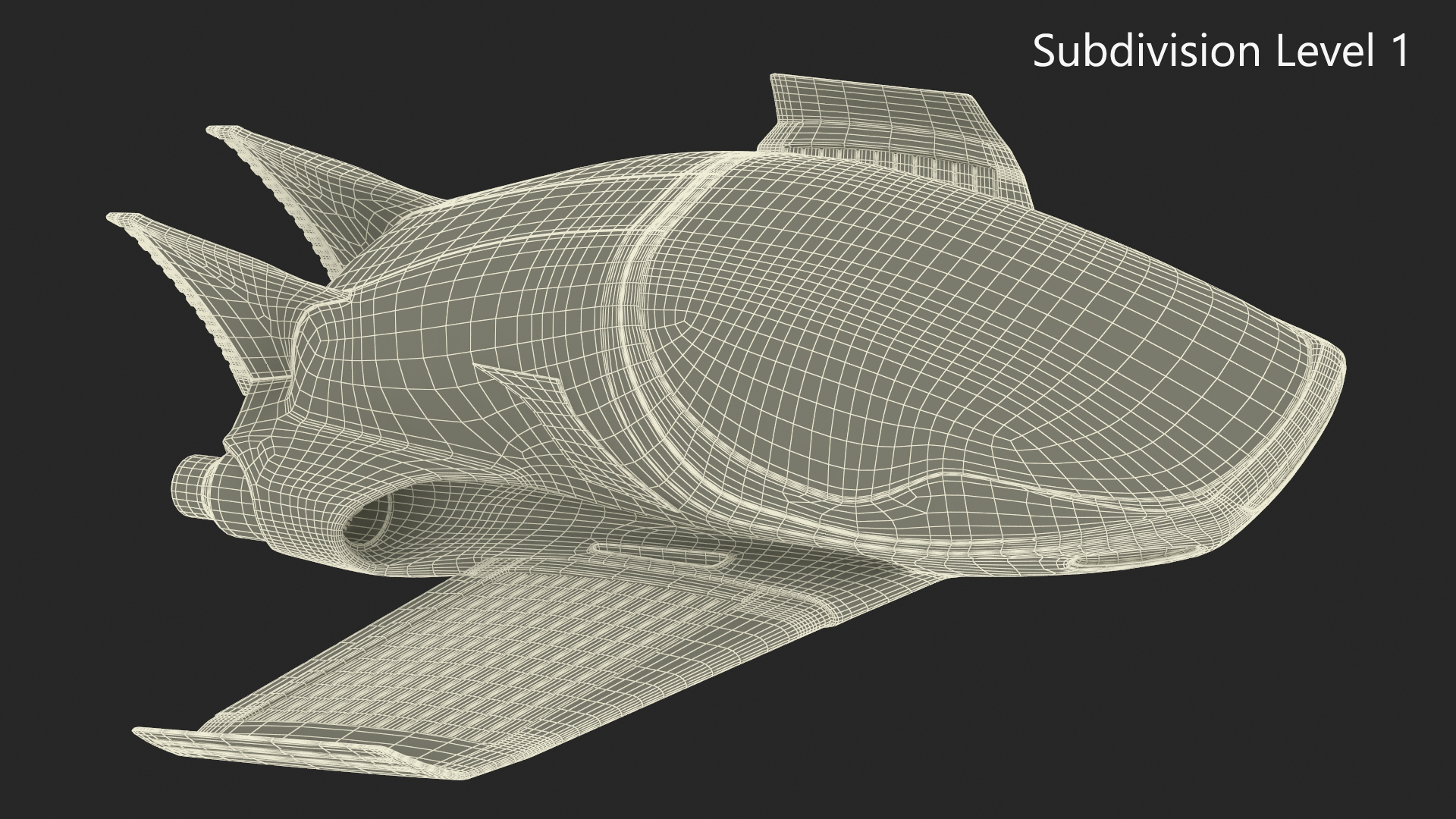 3D Futuristic Air Concept Car