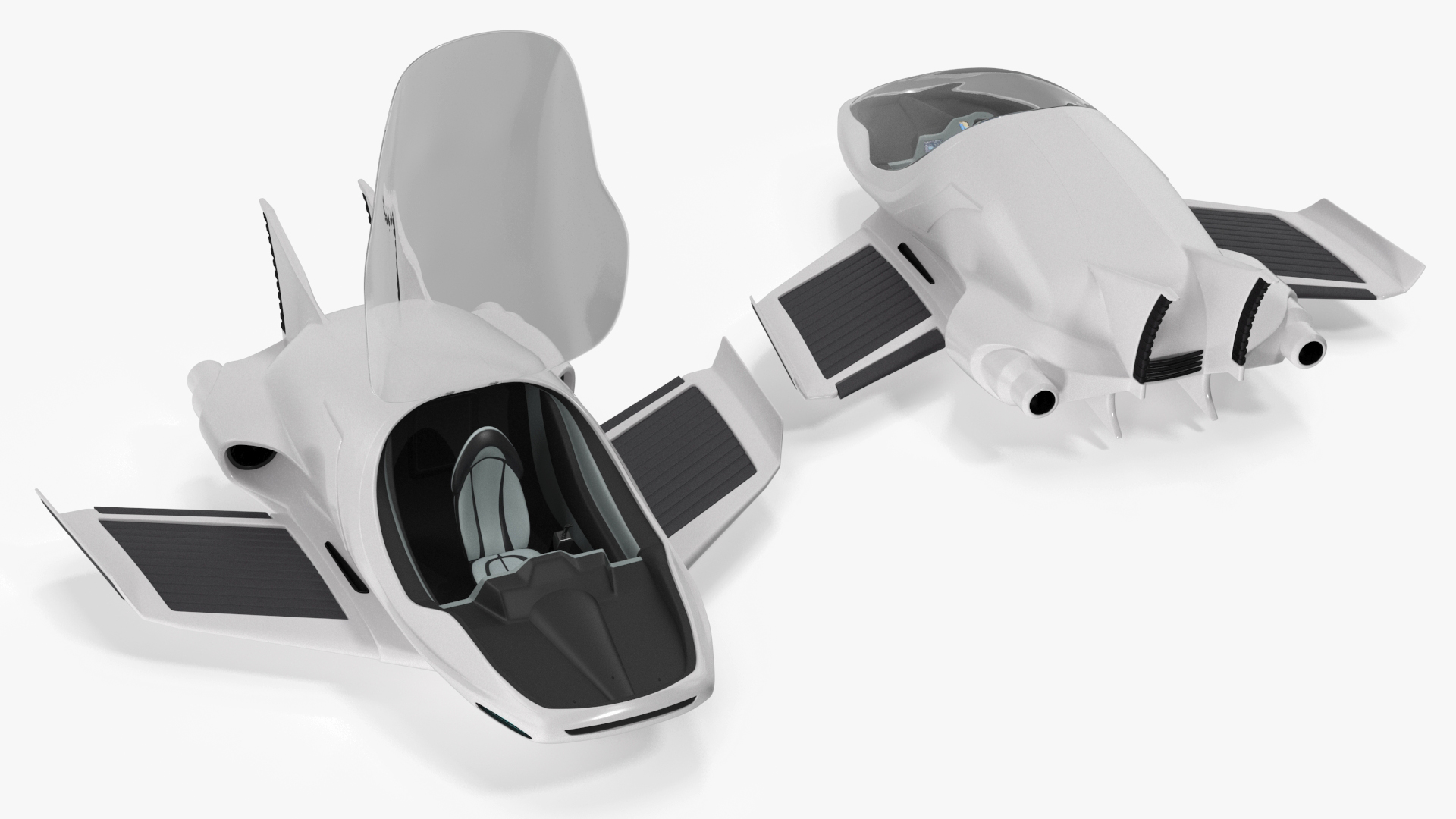 3D Futuristic Air Concept Car
