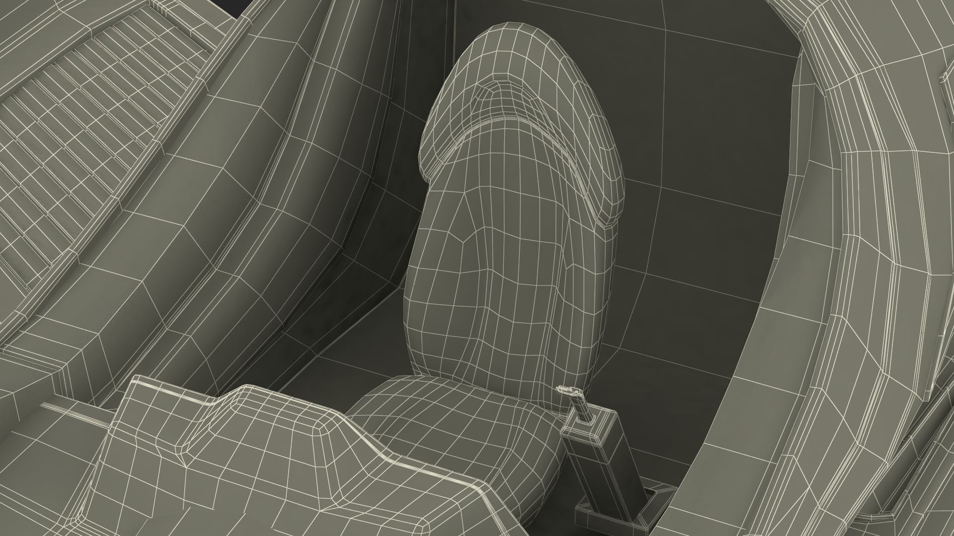 3D Futuristic Air Concept Car