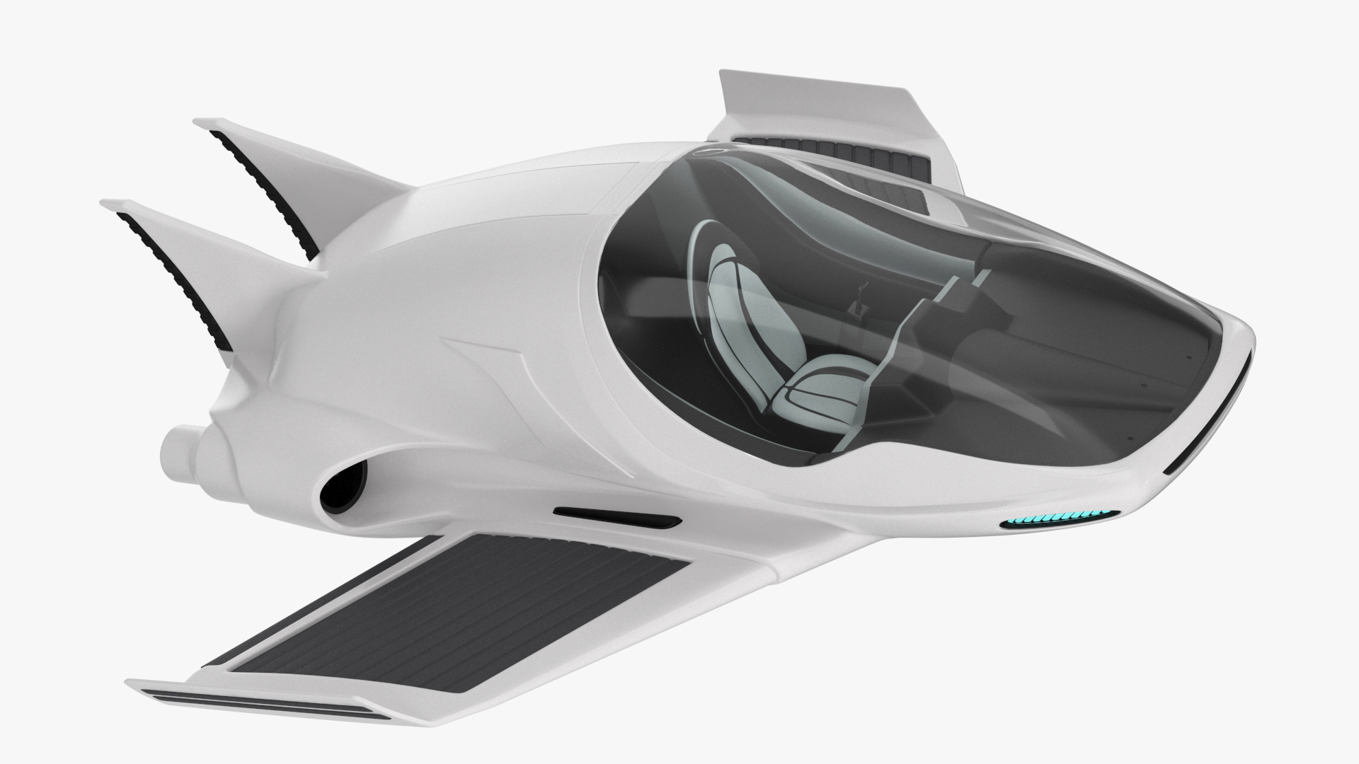 3D Futuristic Air Concept Car