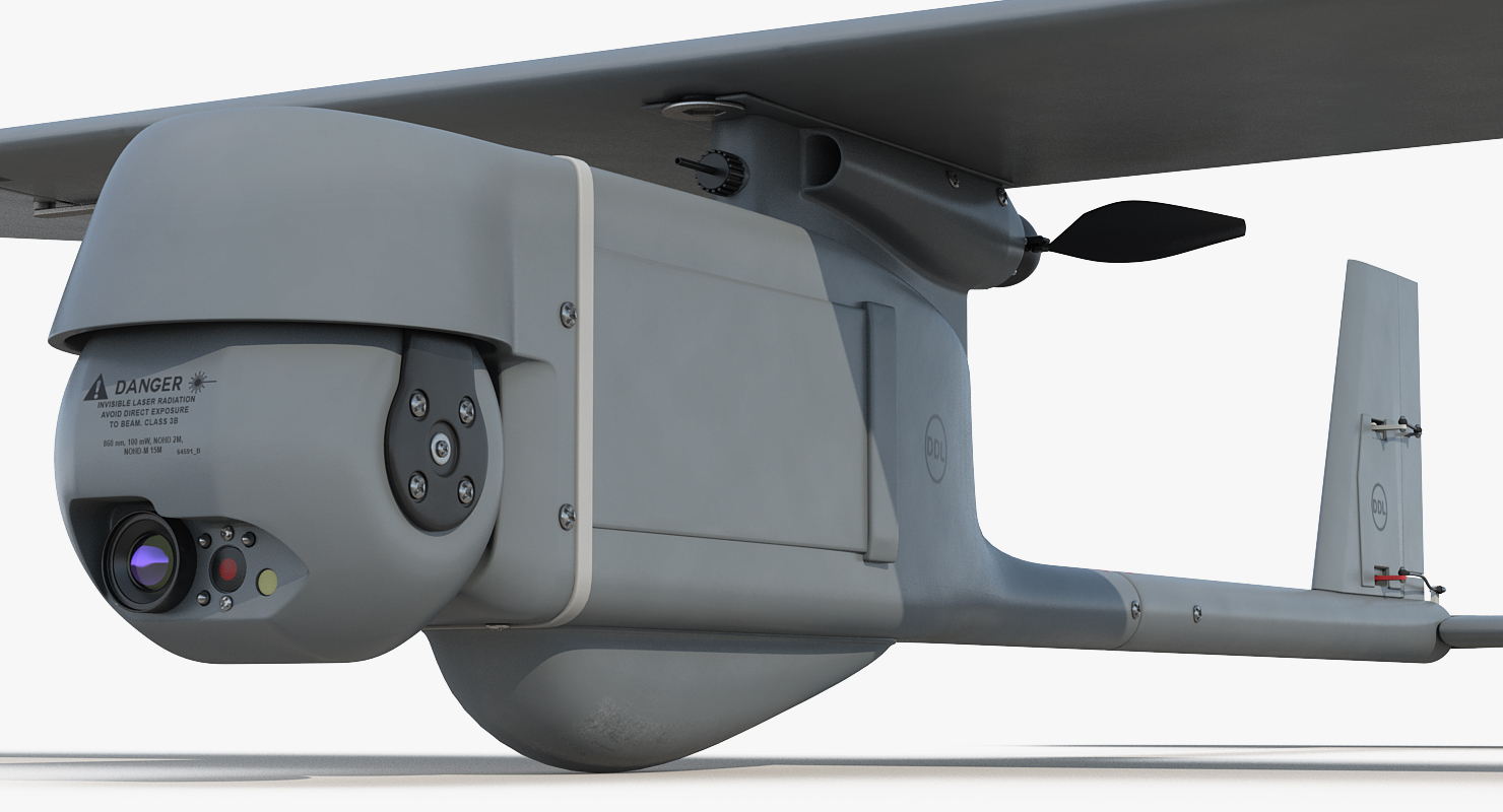 Small Hand Launched Remote Controlled UAV RQ 11B Raven 3D model