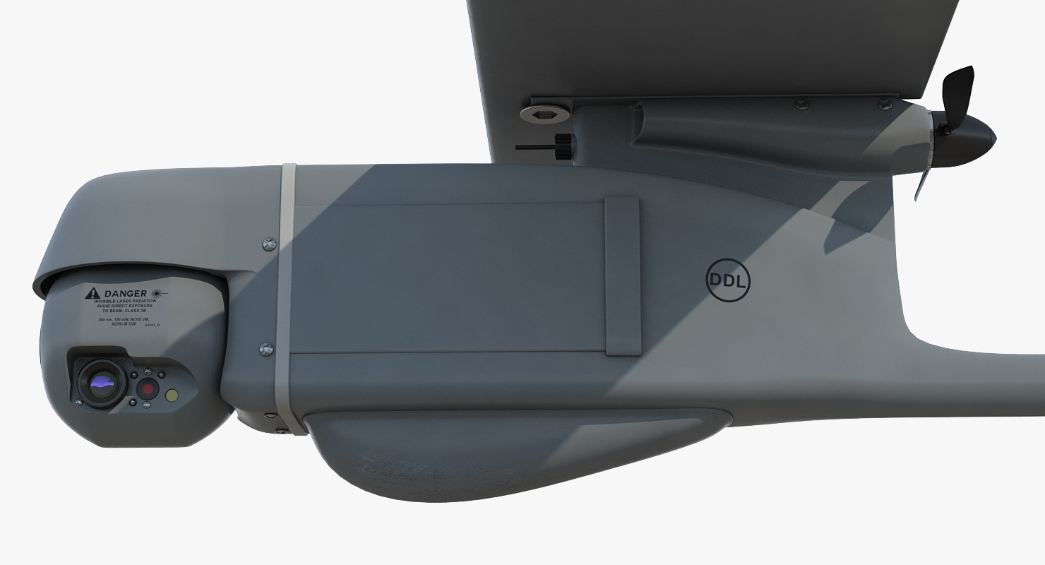 Small Hand Launched Remote Controlled UAV RQ 11B Raven 3D model