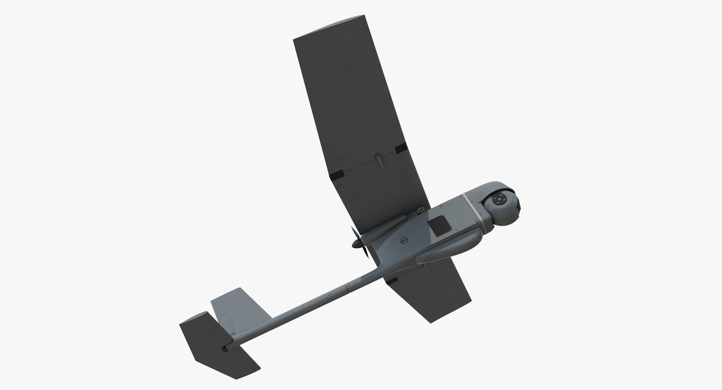 Small Hand Launched Remote Controlled UAV RQ 11B Raven 3D model