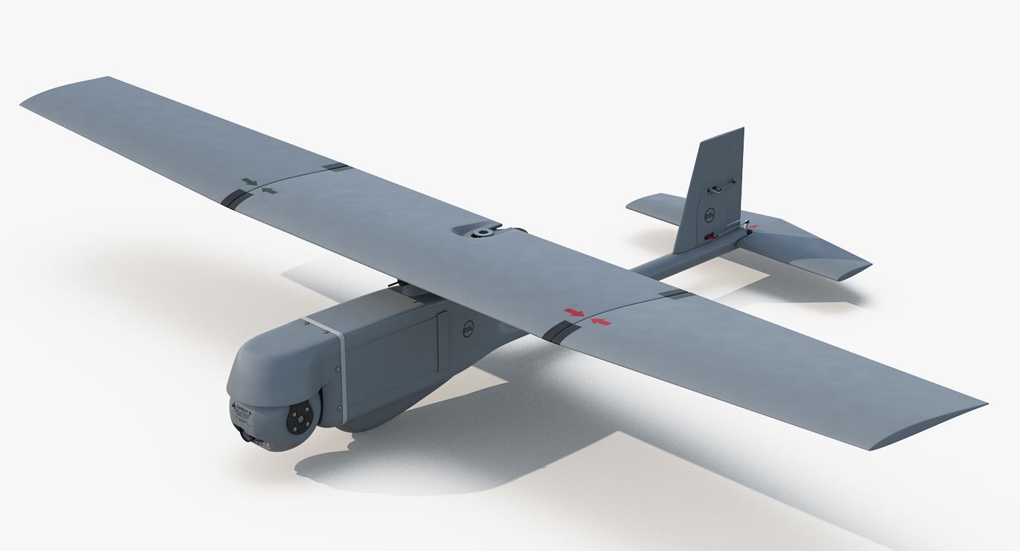 Small Hand Launched Remote Controlled UAV RQ 11B Raven 3D model
