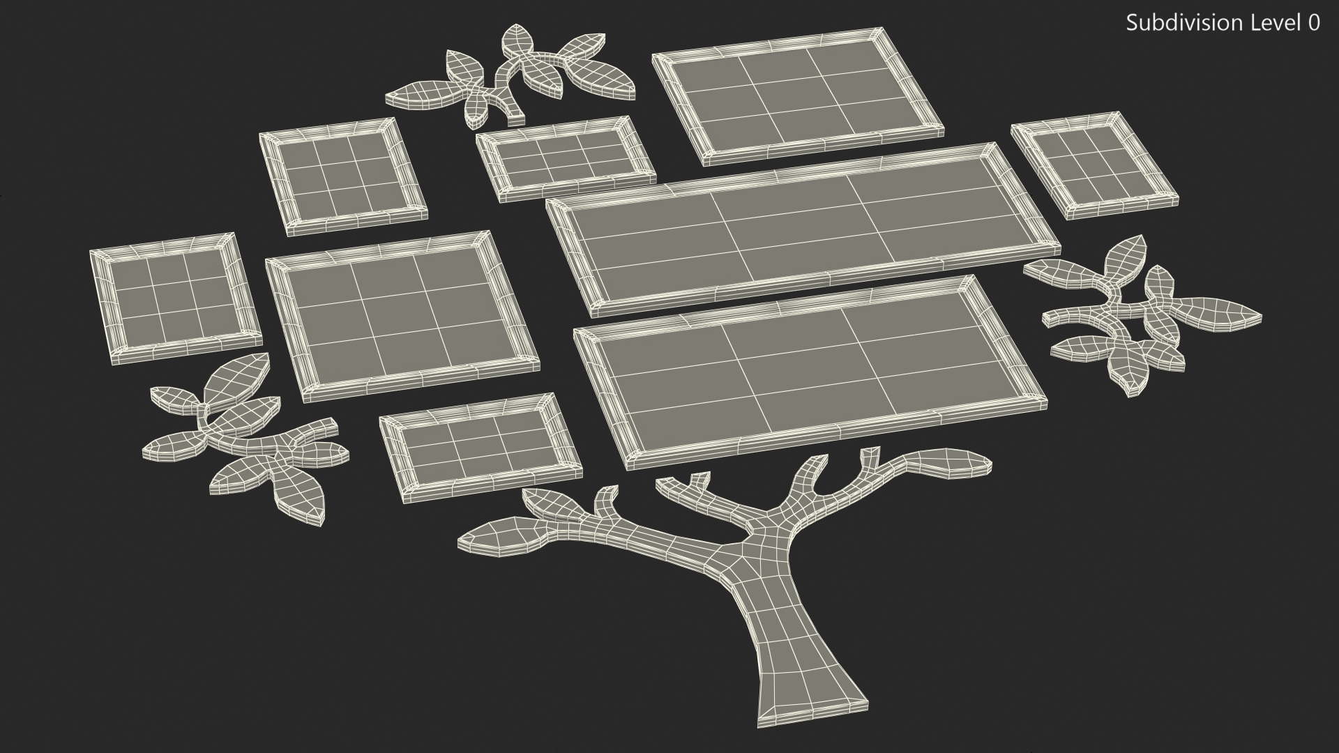 3D Family Tree Frames model