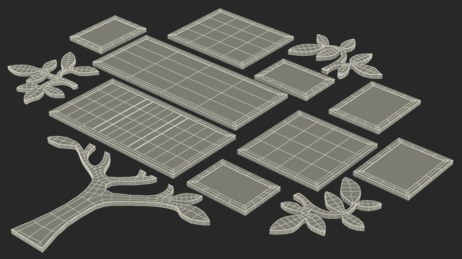 3D Family Tree Frames model