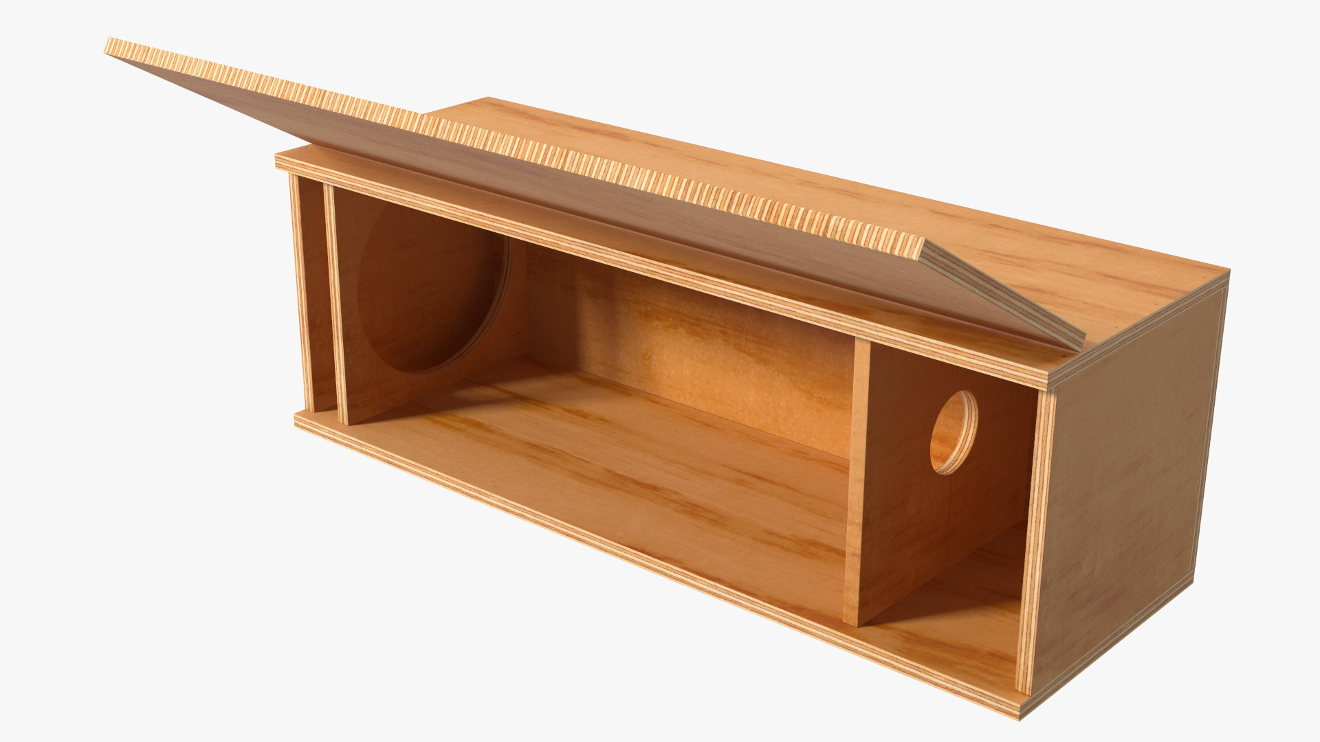 Wooden Box for Champagne Open 3D model