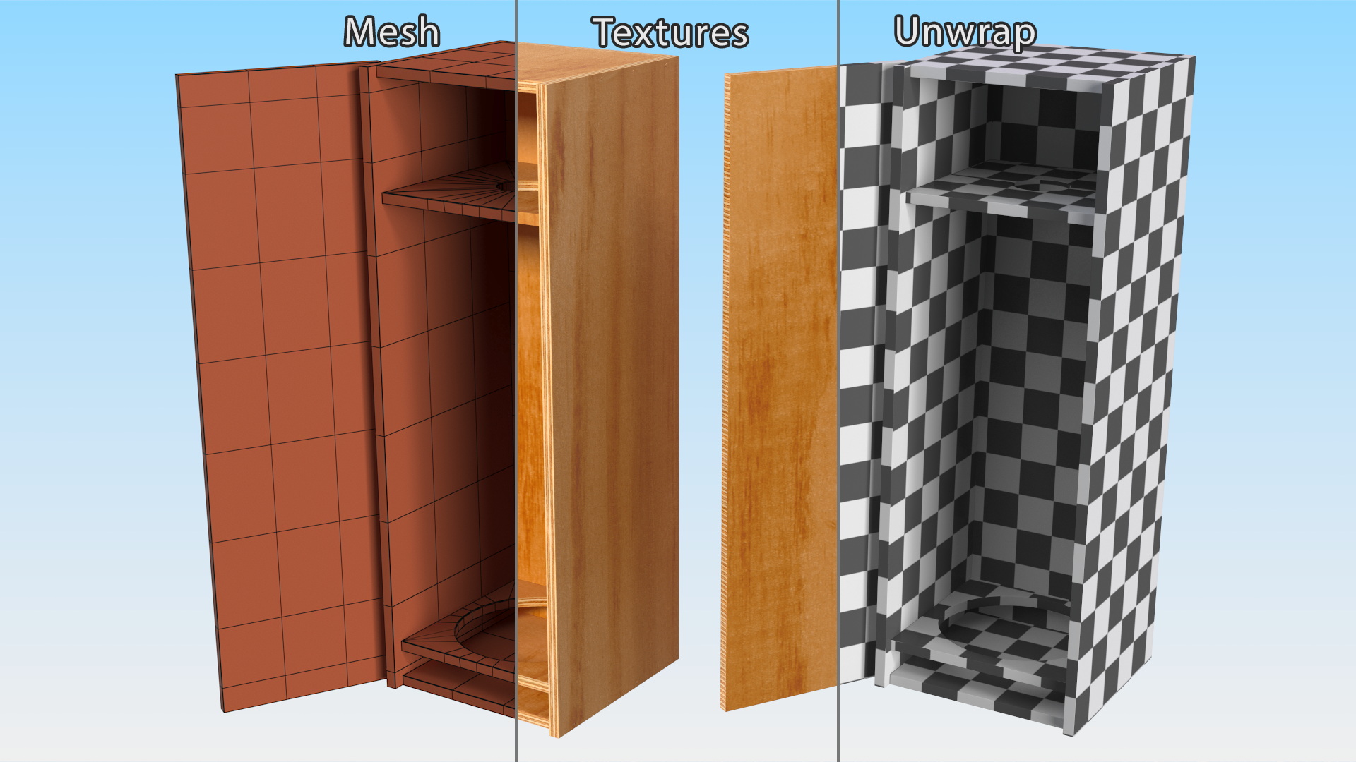 Wooden Box for Champagne Open 3D model