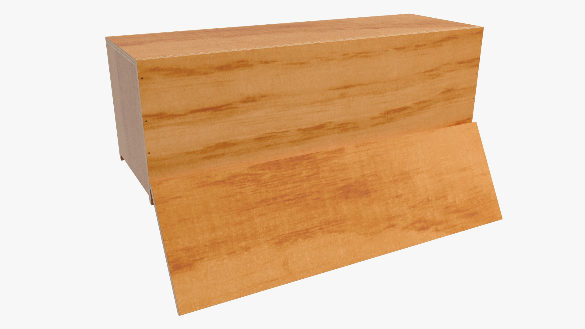 Wooden Box for Champagne Open 3D model