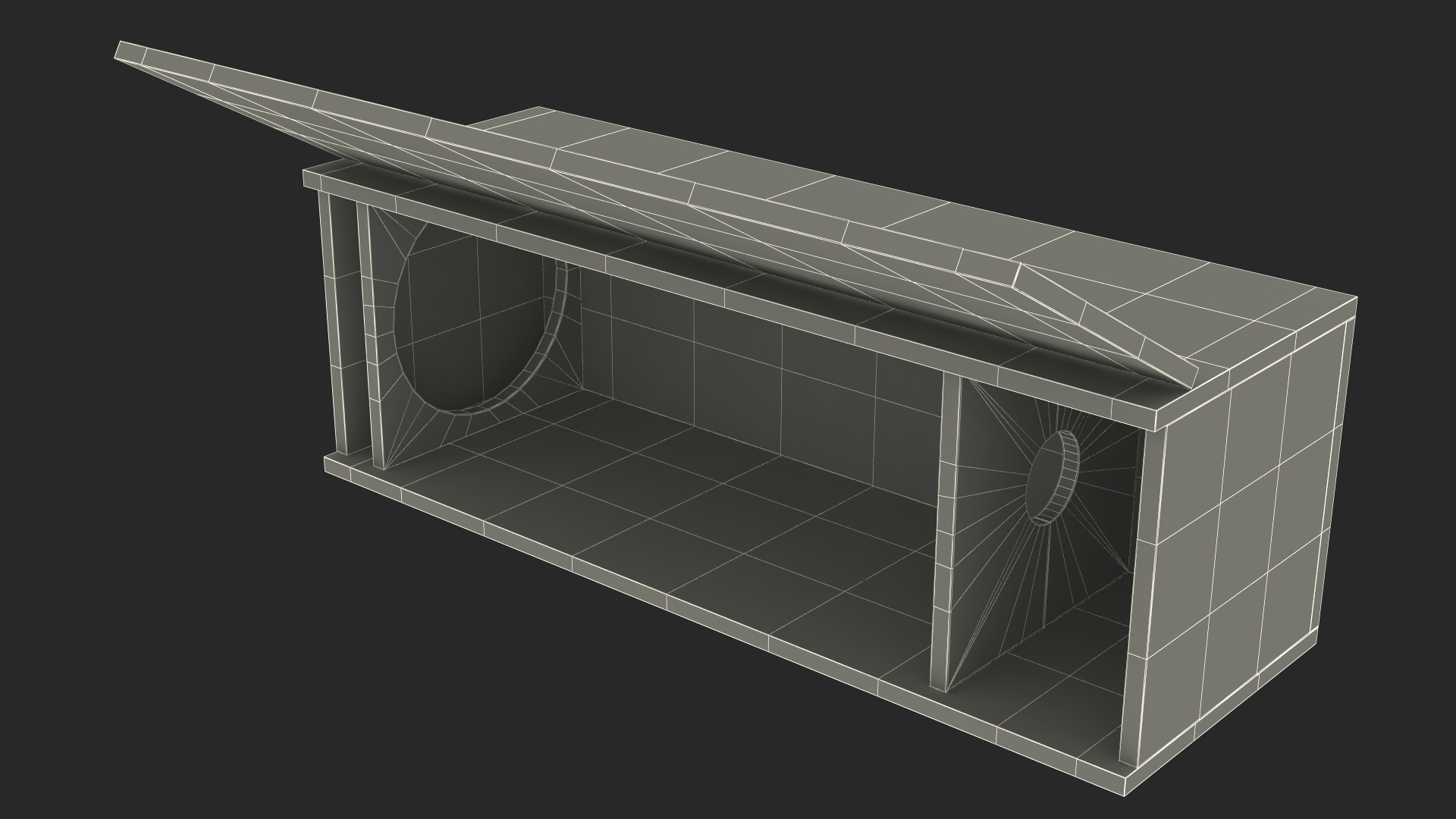 Wooden Box for Champagne Open 3D model