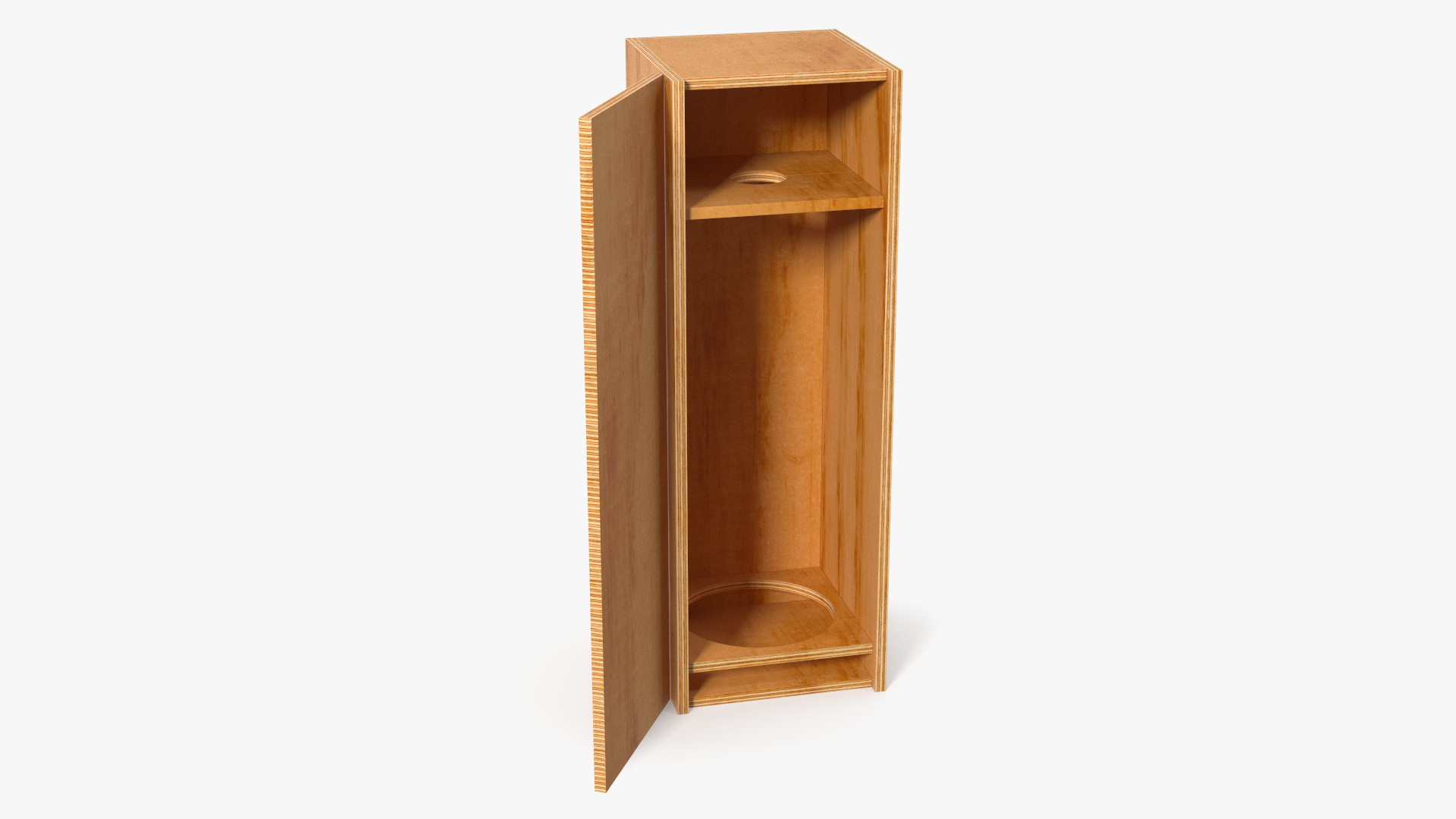 Wooden Box for Champagne Open 3D model