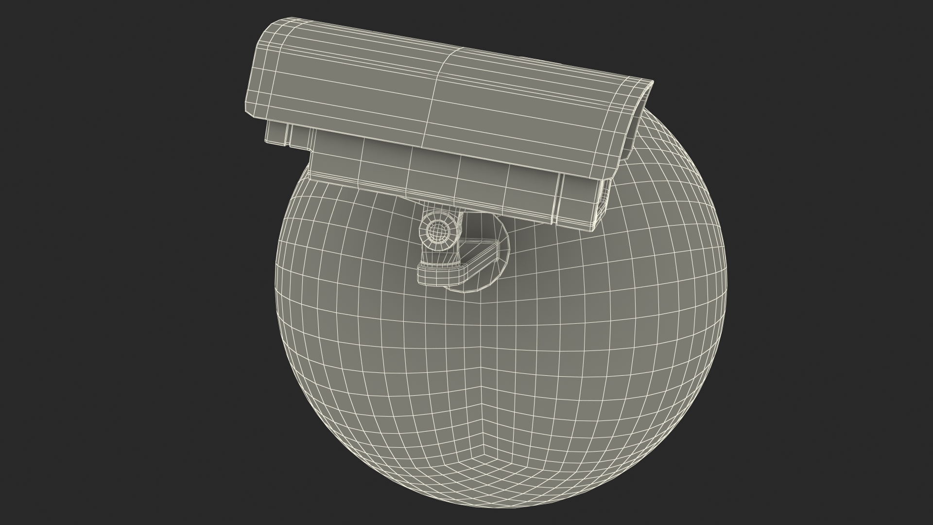 3D model Earth Stylized with Security Camera
