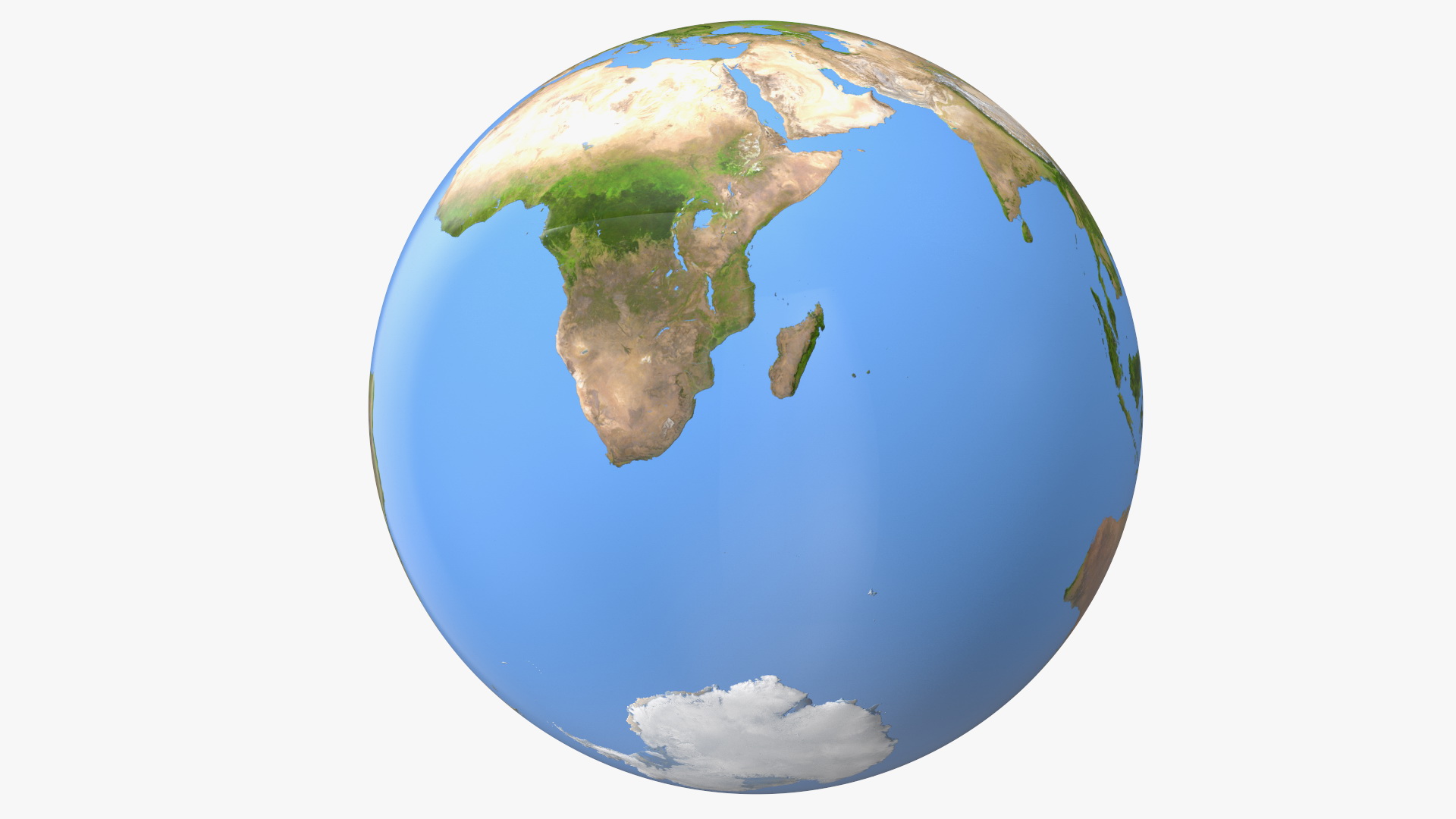 3D model Earth Stylized with Security Camera