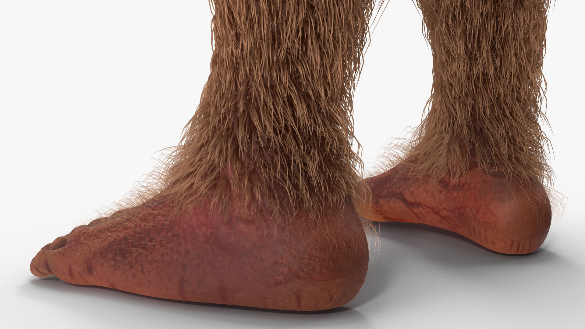 3D model Bigfoot Standing Pose Fur