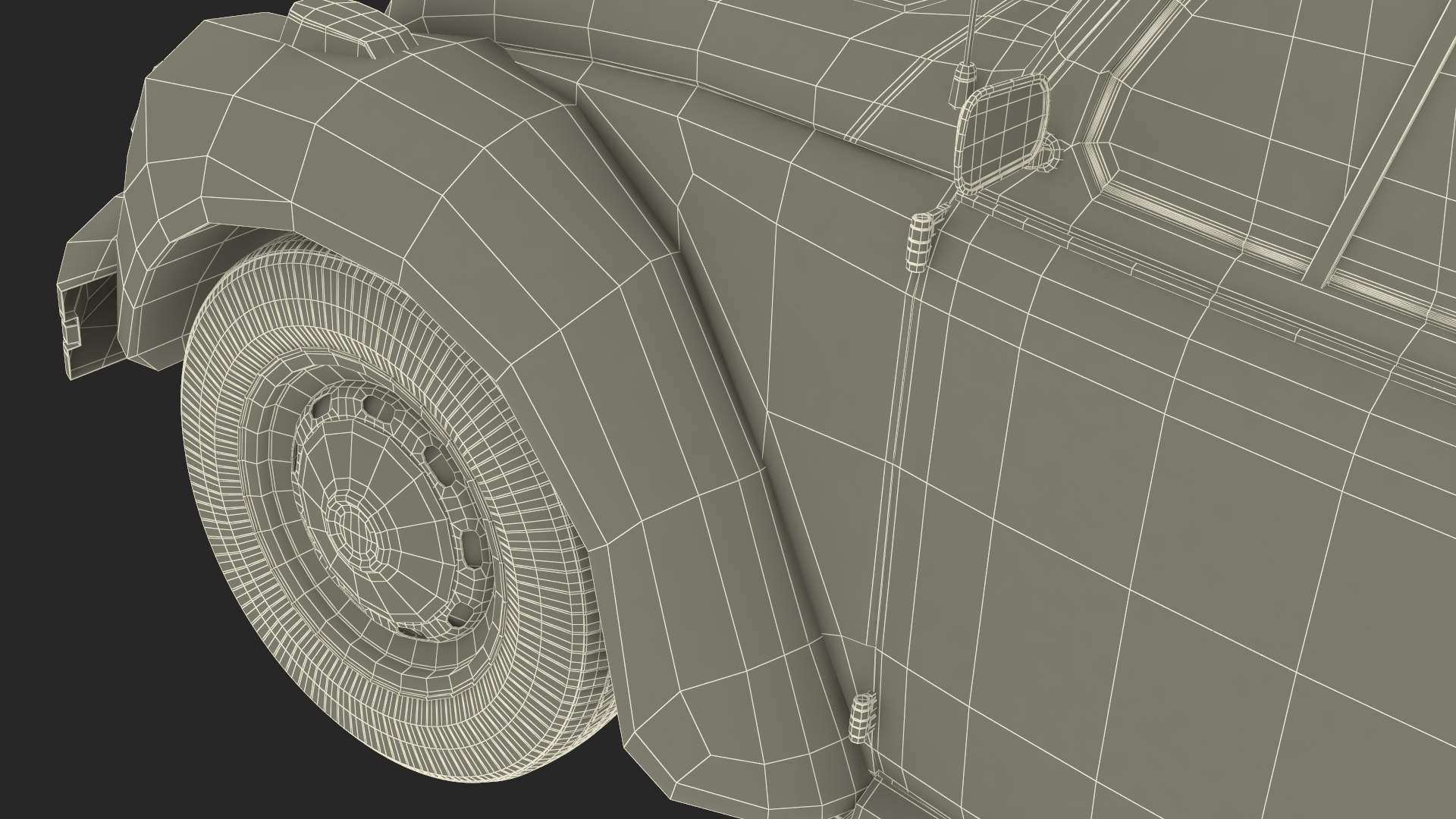 3D model Iconic Volkswagen Beetle Simple Interior