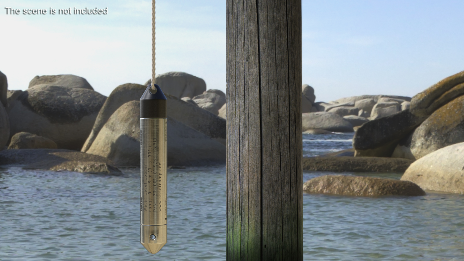 3D Onset HOBO U20 Water Level Logger model