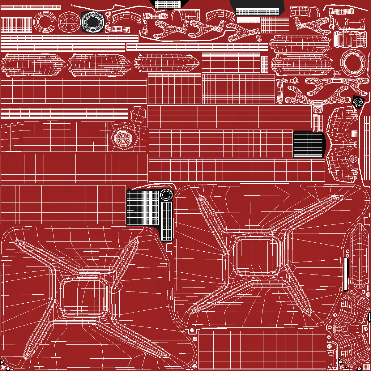 Fuel Can with Flexible Spout Red 3D