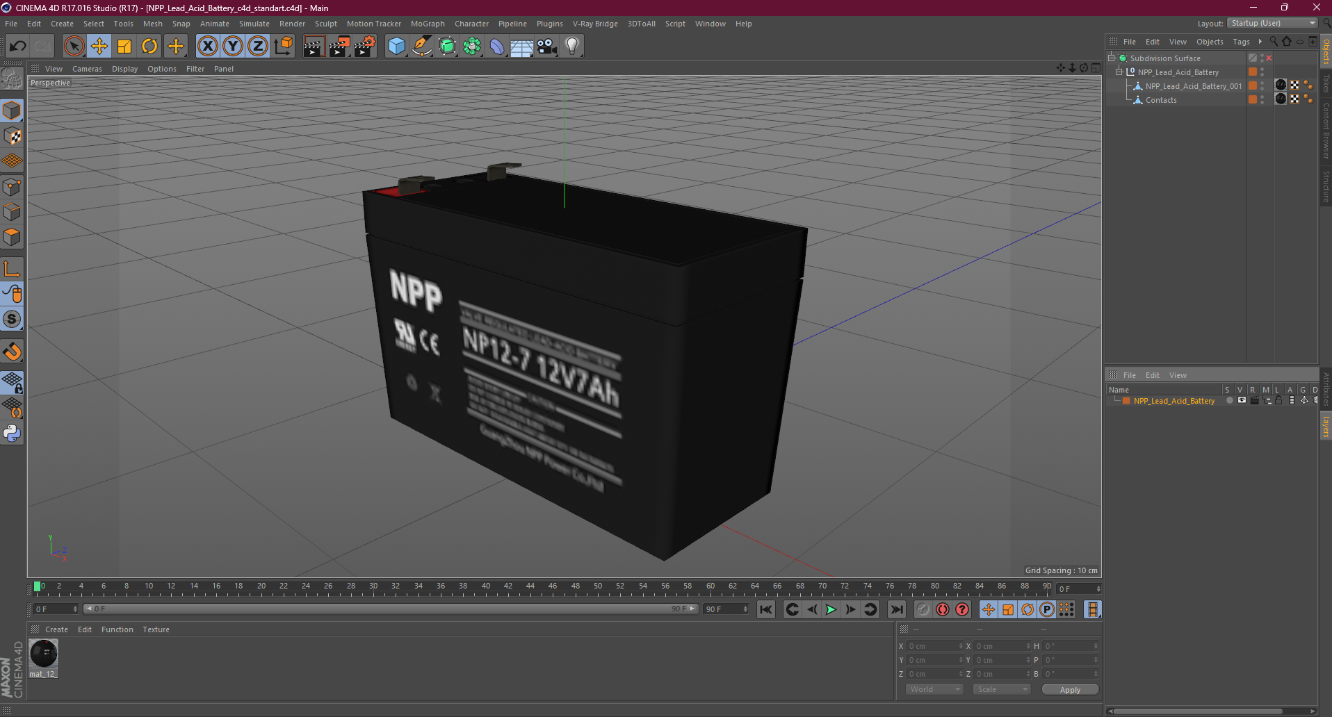 3D NPP Lead Acid Battery