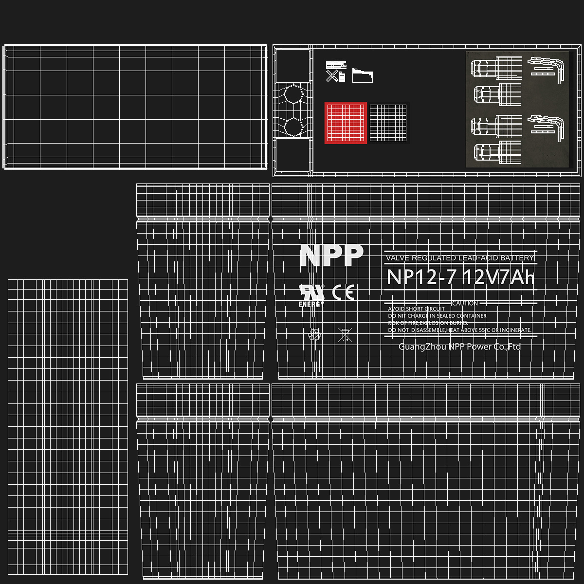 3D NPP Lead Acid Battery