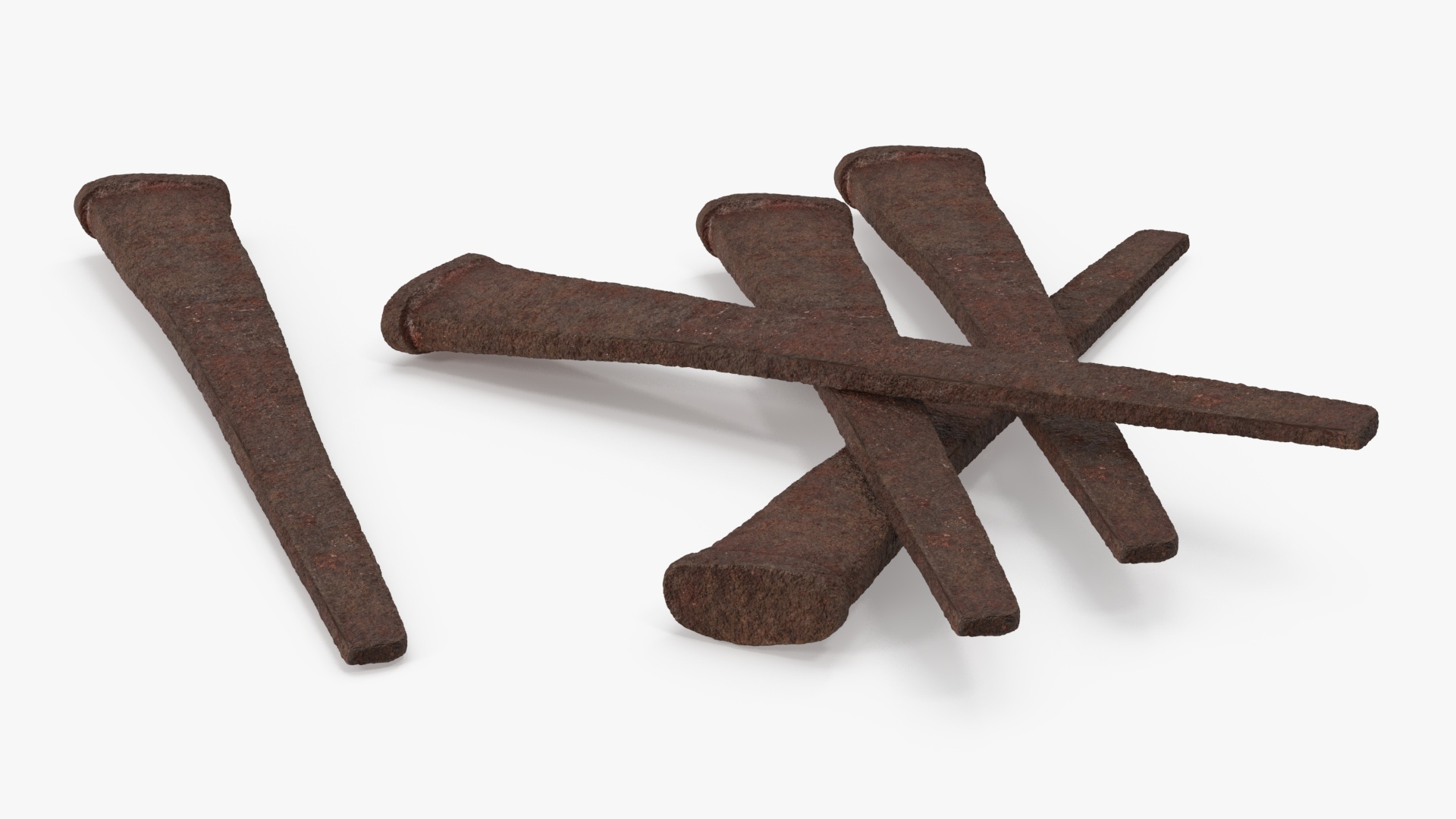Rusty Old Nail 3D model