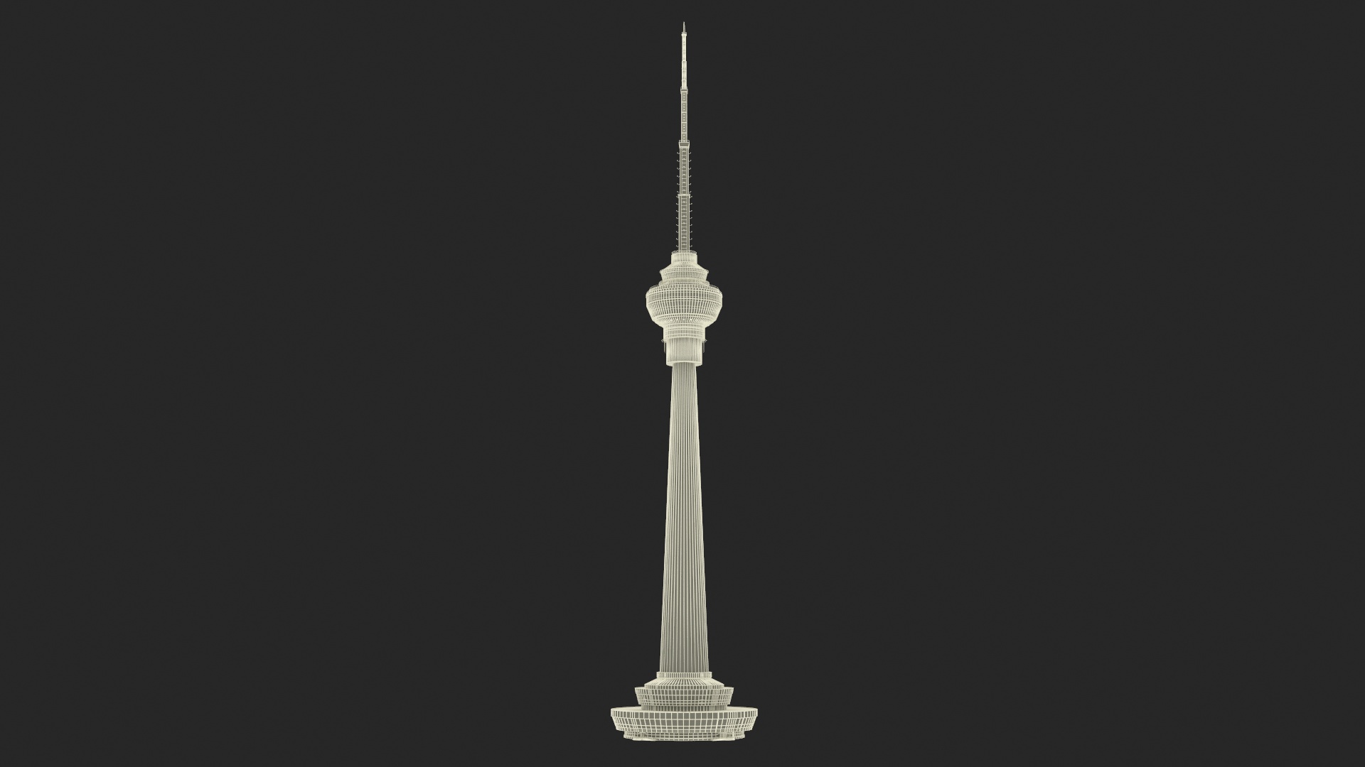 TV Radio Tower 3D model