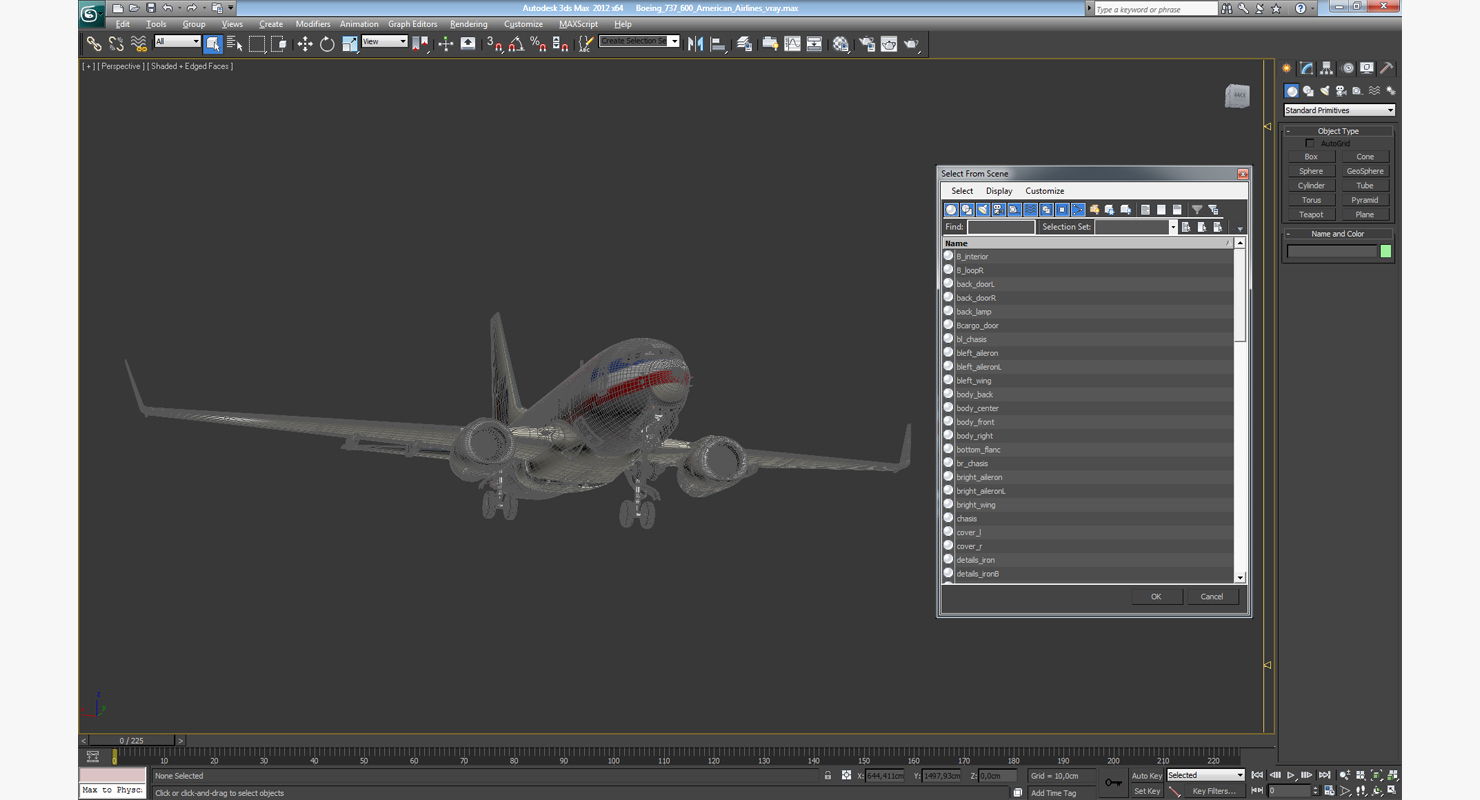 Boeing 737 600 American Airlines 3D