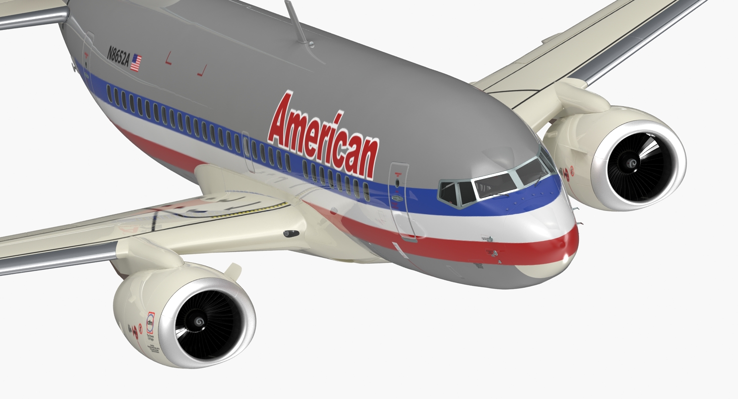 Boeing 737 600 American Airlines 3D