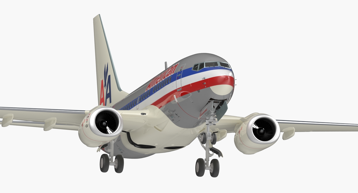 Boeing 737 600 American Airlines 3D