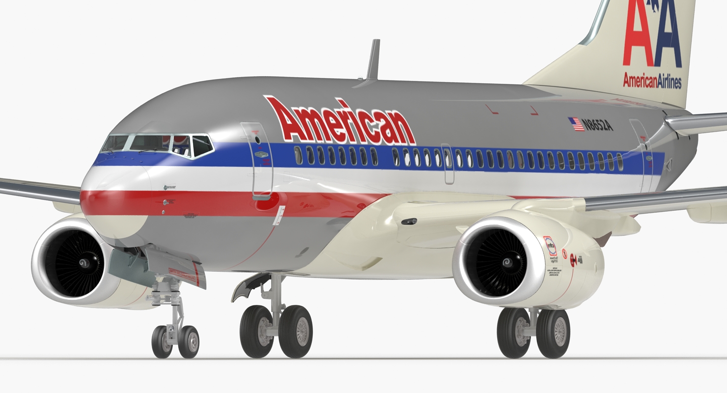Boeing 737 600 American Airlines 3D