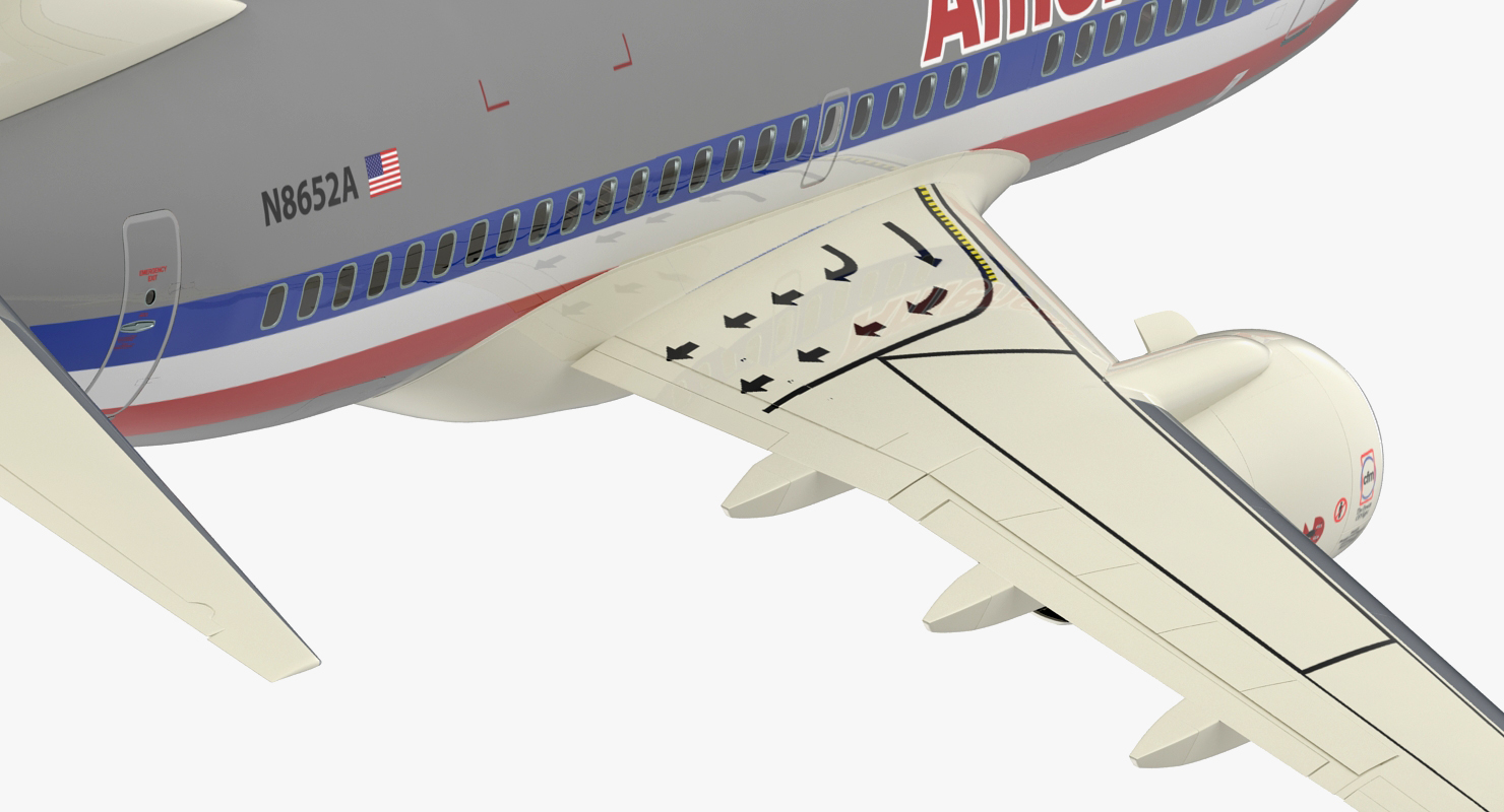 Boeing 737 600 American Airlines 3D